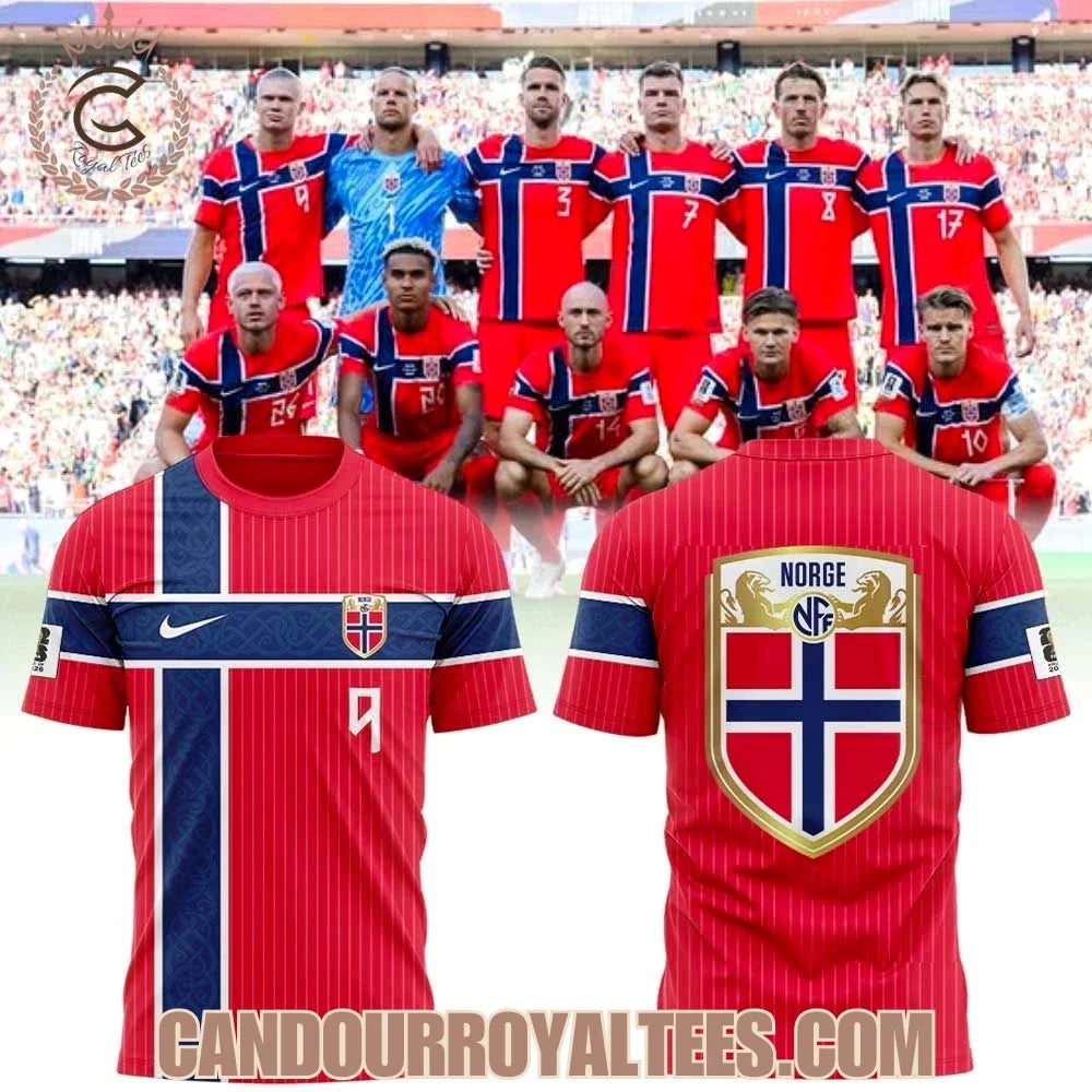 The 2026 World Cup Kit For Norwegian National Team 3D - Adult & Kids T-Shirts, Sweatshirts & Hoodies apparel design preview 1