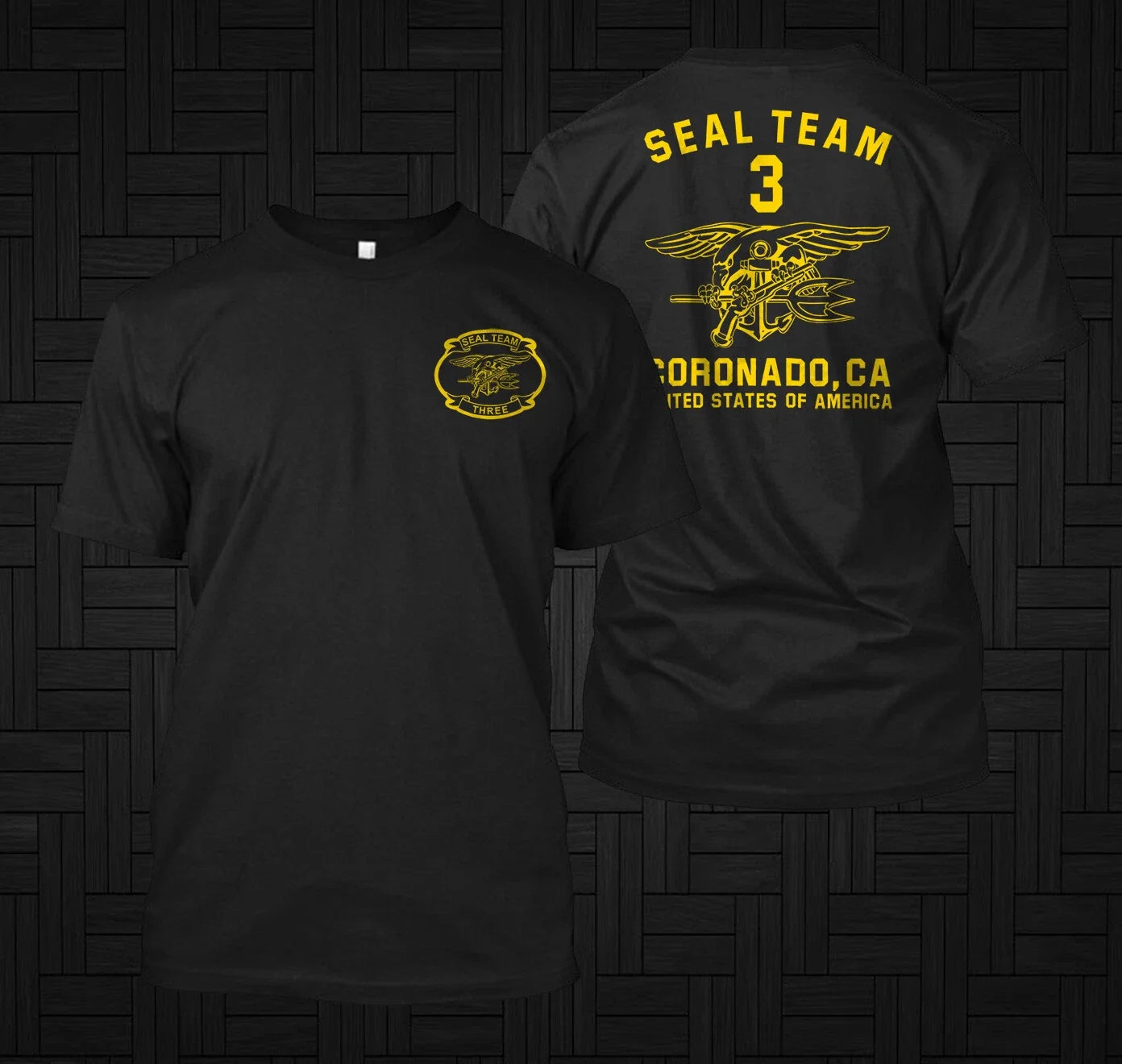 Navy SEAL Team Three DEVGRU Coronado US Special - Adult & Kids T-Shirts, Sweatshirts & Hoodies apparel design preview 1