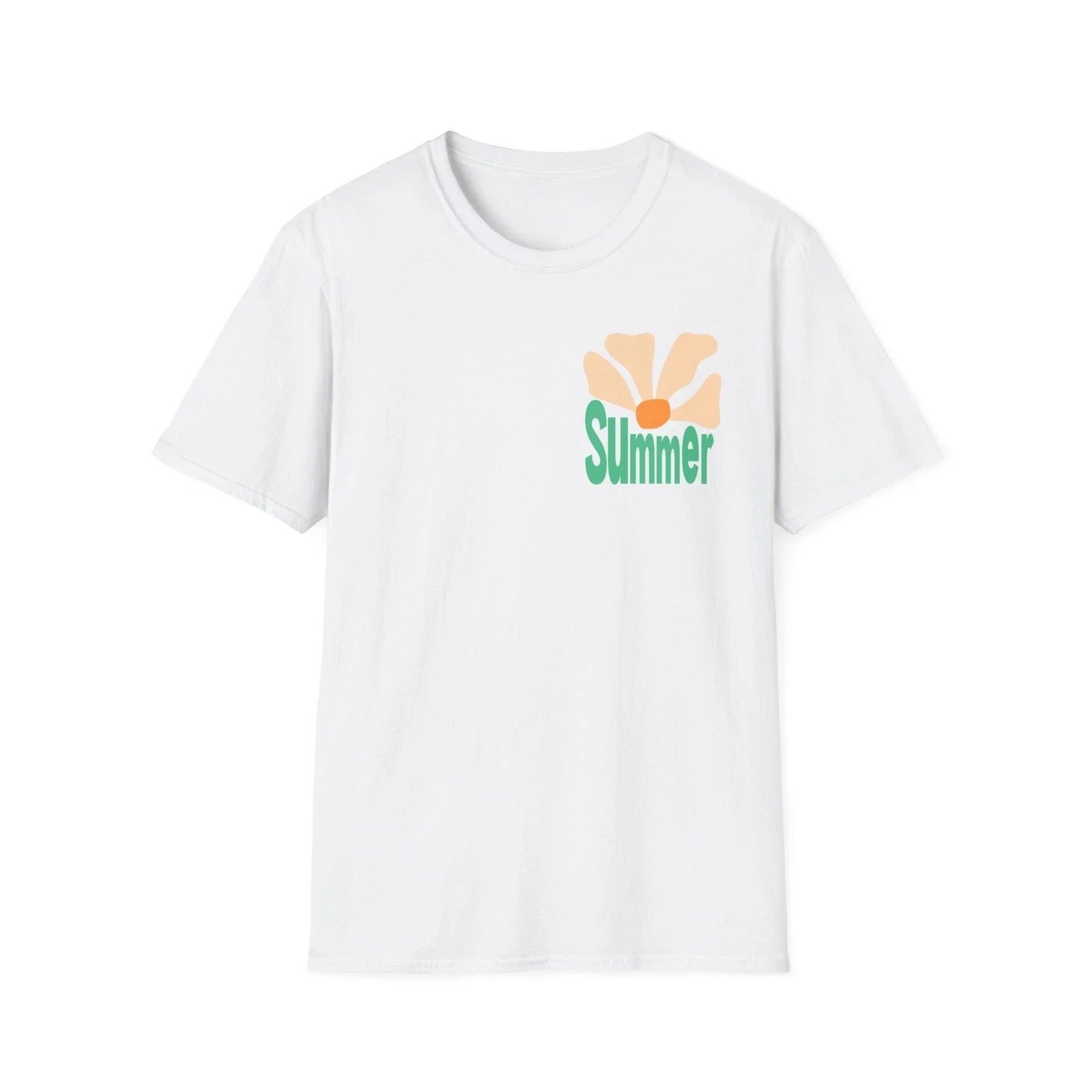 Retro Floral Summer Orange Flower Graphic - Adult & Kids T-Shirts, Sweatshirts & Hoodies apparel design preview 1