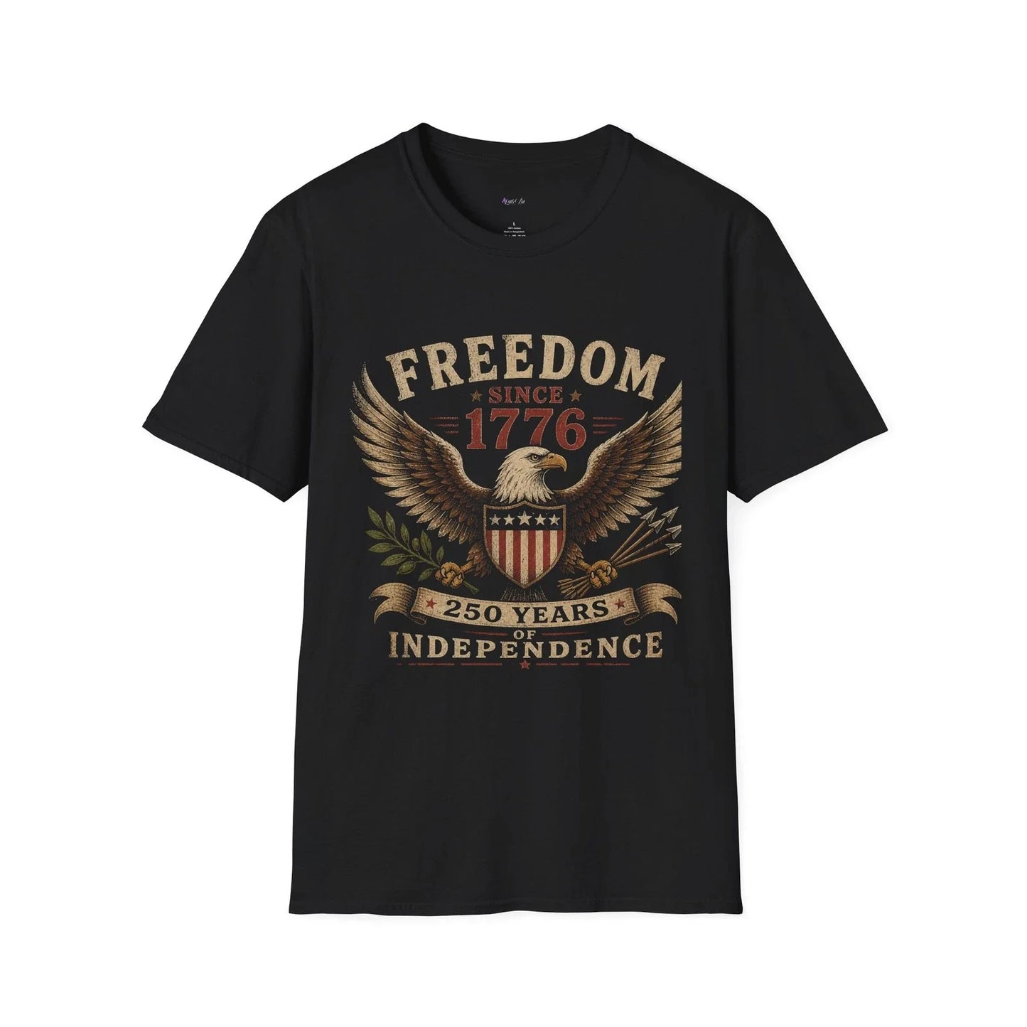 Freedom Since 1776 Eagle Shield Independence 250 - Adult & Kids T-Shirts, Sweatshirts & Hoodies apparel design preview 1