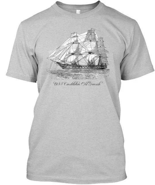 USS Constitution Old Ironside Made in the USA Size S - Adult & Kids T-Shirts, Sweatshirts & Hoodies apparel design preview 1