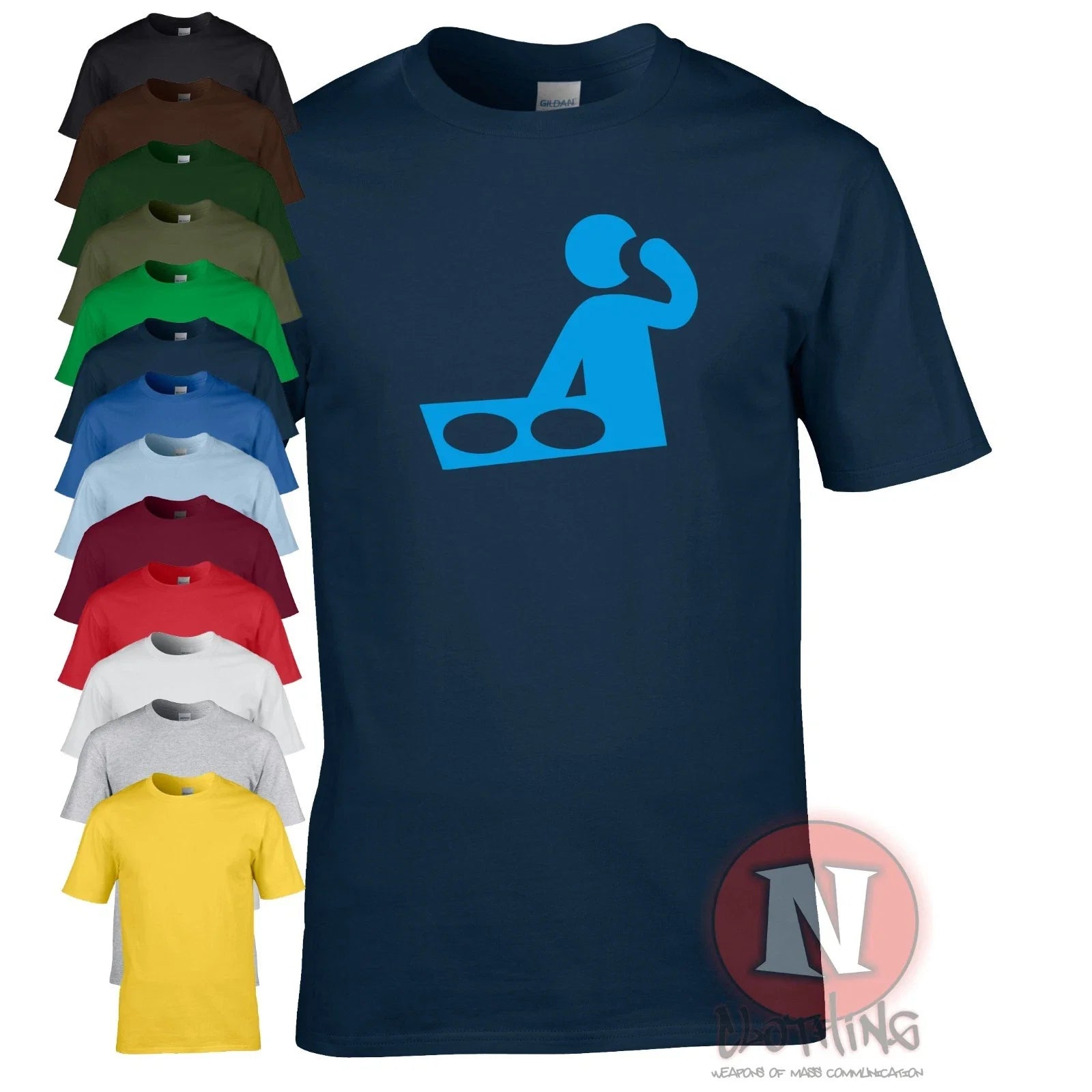 DJ graphic for clubbing dance music house techno - Adult & Kids T-Shirts, Sweatshirts & Hoodies apparel design preview 1