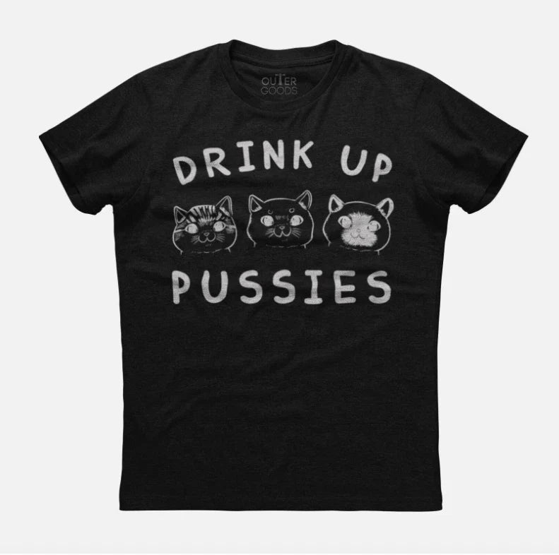 Cat Face Printed Mens Short Sleeve New Cotton Black - Adult & Kids T-Shirts, Sweatshirts & Hoodies apparel design preview 1