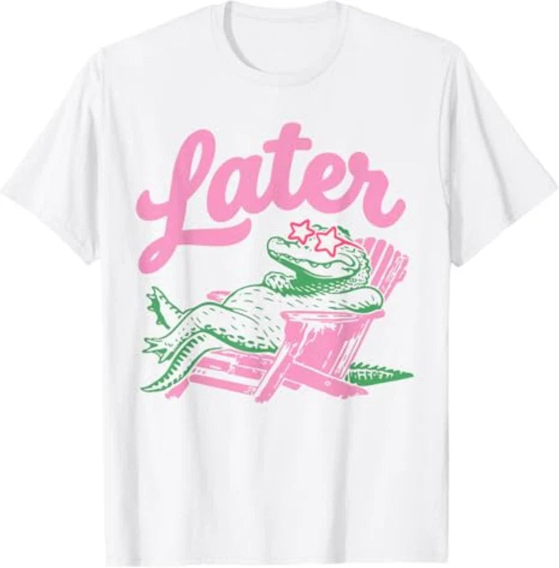 Later Gator Funny Alligator Meme Teacher Last Day - Adult & Kids T-Shirts, Sweatshirts & Hoodies apparel design preview 1