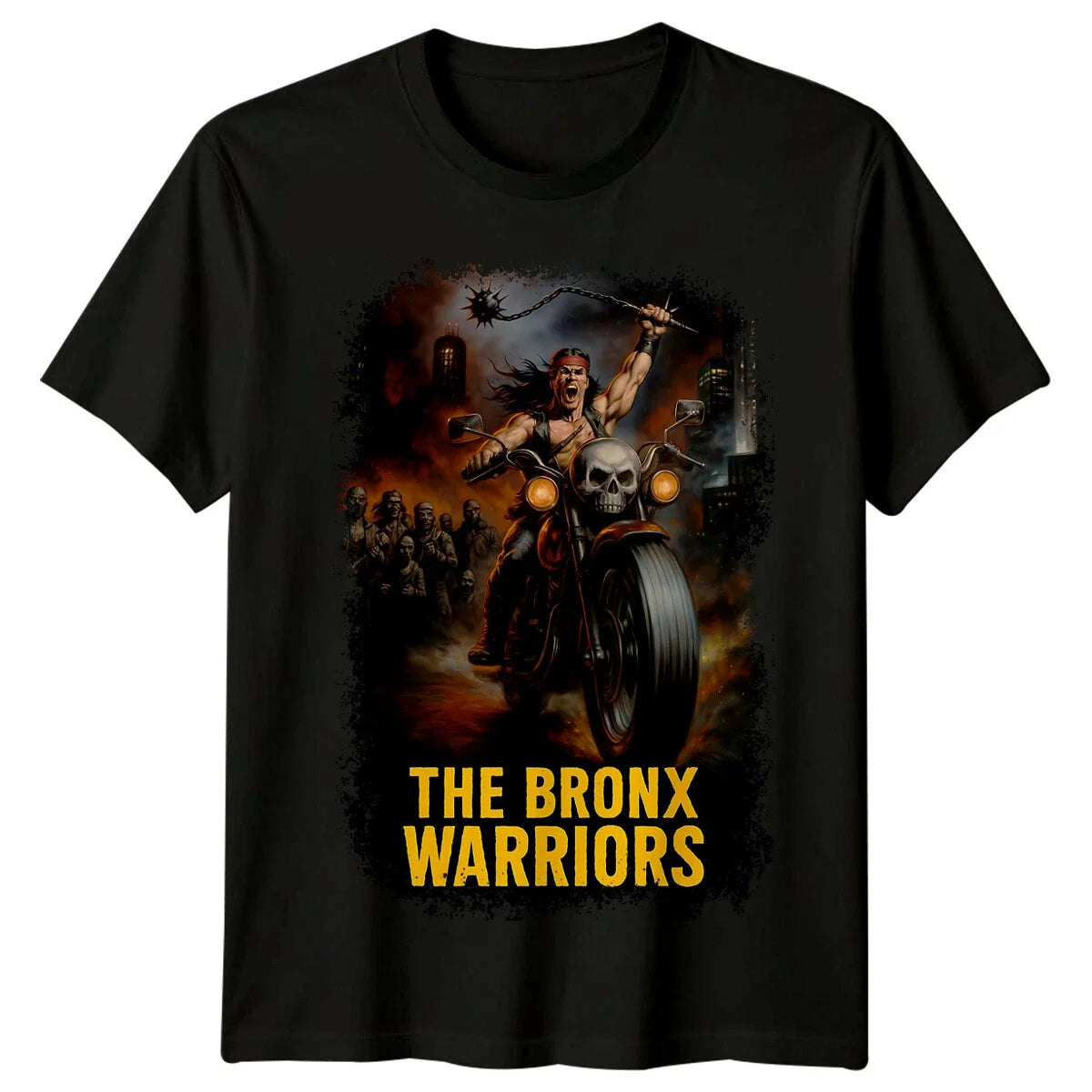 1990- The Bronx Warriors (1982) Movie Poster Inspired - Adult & Kids T-Shirts, Sweatshirts & Hoodies apparel design preview 1