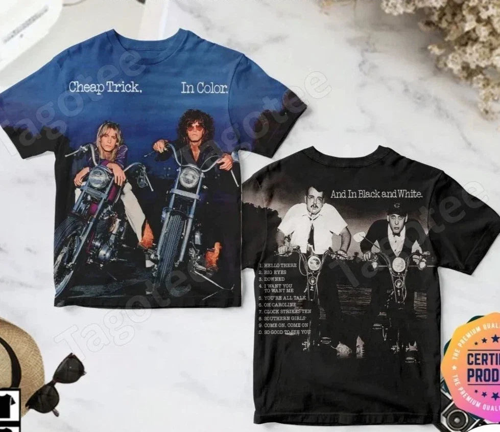 Cheap Trick In Color Album AOP 3D S to 5XL 2F1122 - Adult & Kids T-Shirts, Sweatshirts & Hoodies apparel design preview 1