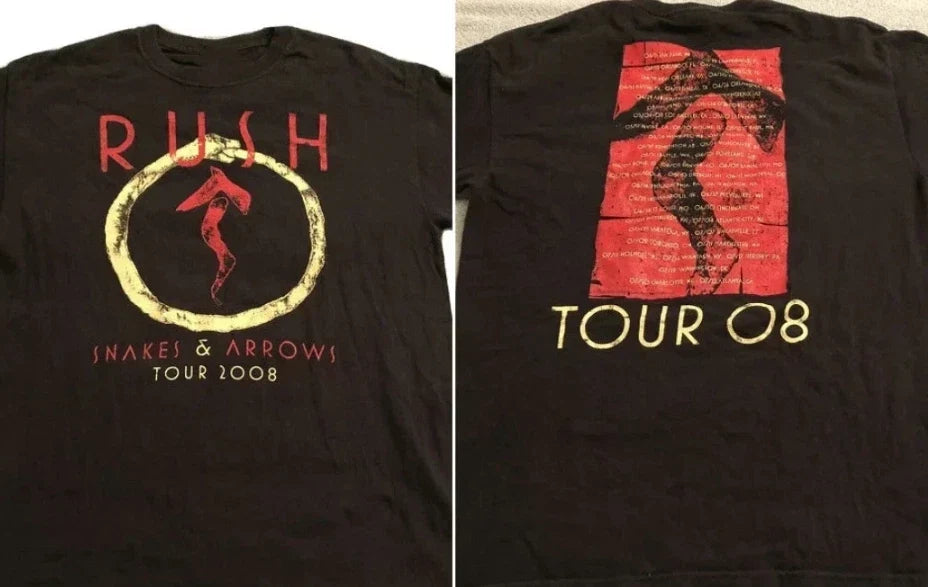 VTG RUSH SNAKES AND ARROWS TOUR - Adult & Kids T-Shirts, Sweatshirts & Hoodies apparel design preview 1
