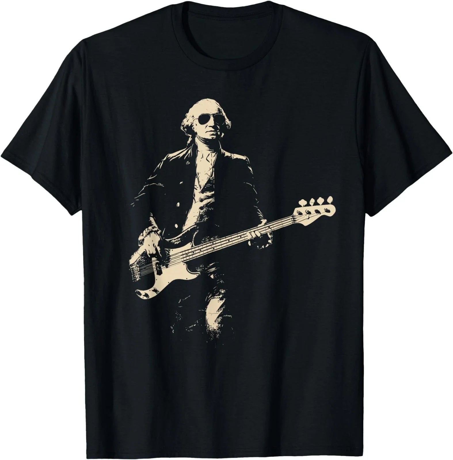 Funny Bass Face Washington School History Musician - Adult & Kids T-Shirts, Sweatshirts & Hoodies apparel design preview 1