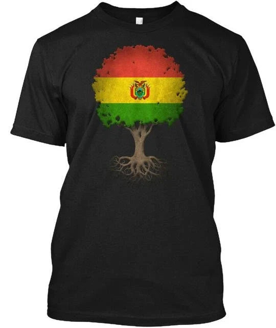 Tree Of Life With Bolivian Flag Made in the USA Size - Adult & Kids T-Shirts, Sweatshirts & Hoodies apparel design preview 1