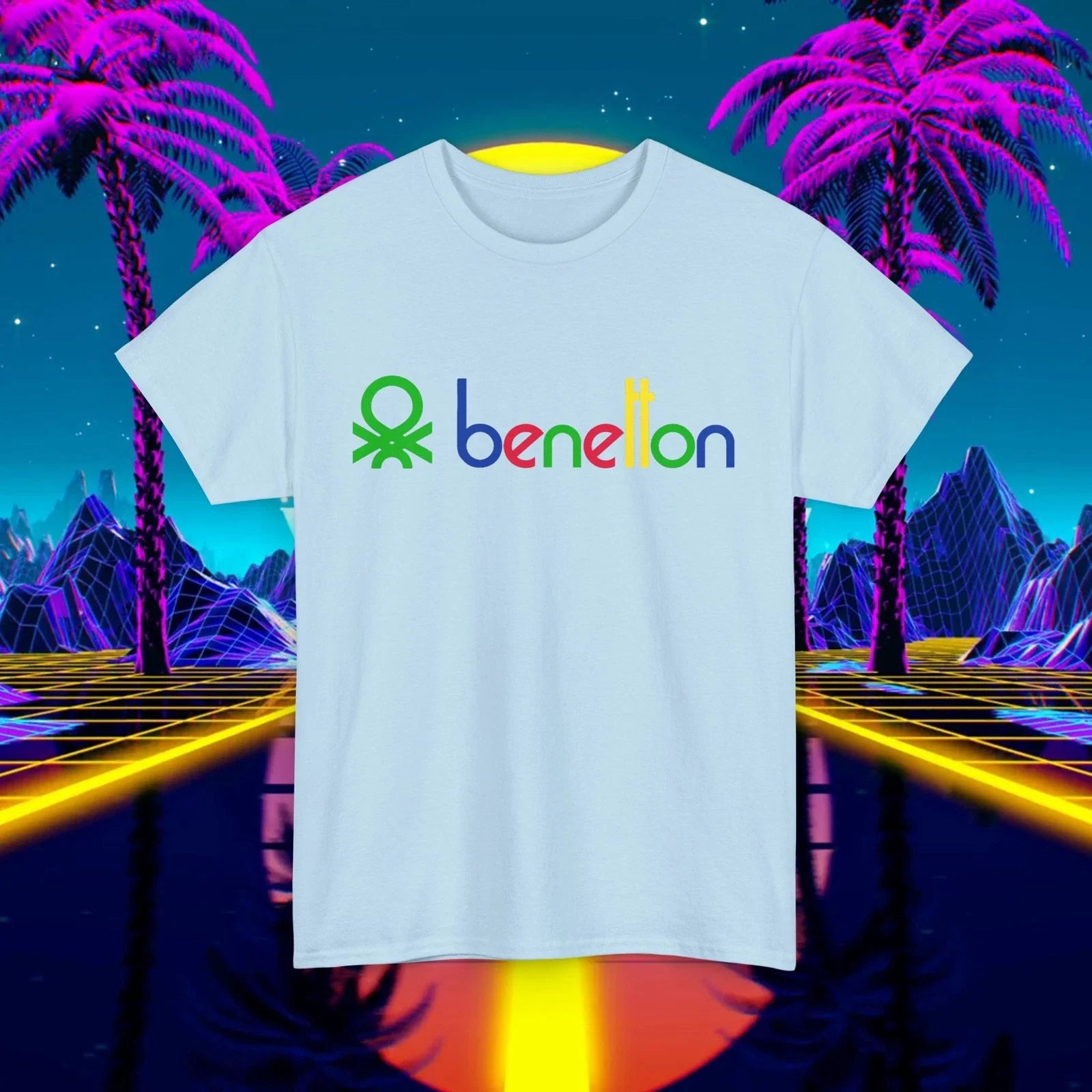 Custom Benetton vintage 1980s design Unisex for men - Adult & Kids T-Shirts, Sweatshirts & Hoodies apparel design preview 1