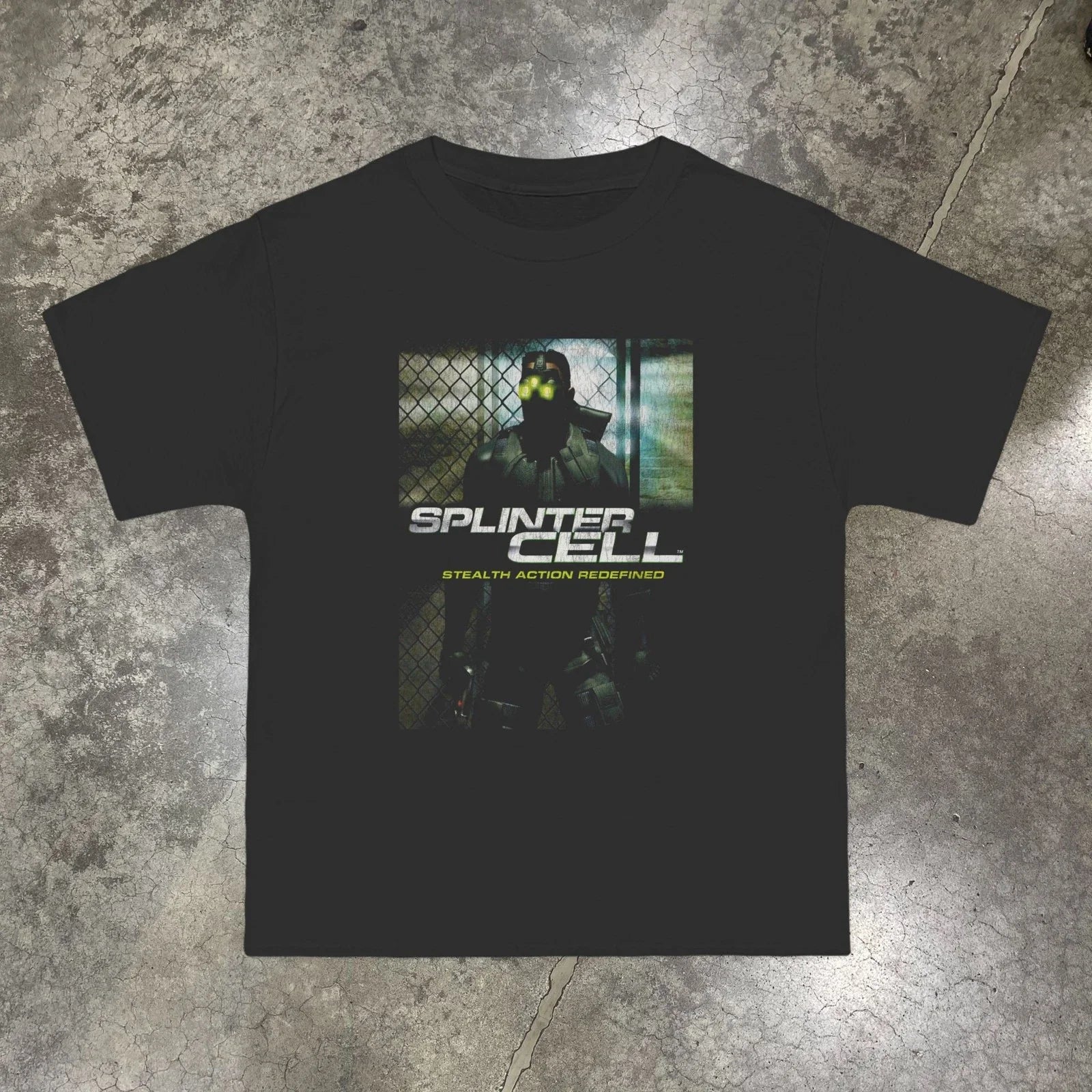 SPLINTER CELL (2002) VINTAGE REPRINT - Adult & Kids T-Shirts, Sweatshirts & Hoodies apparel design preview 1