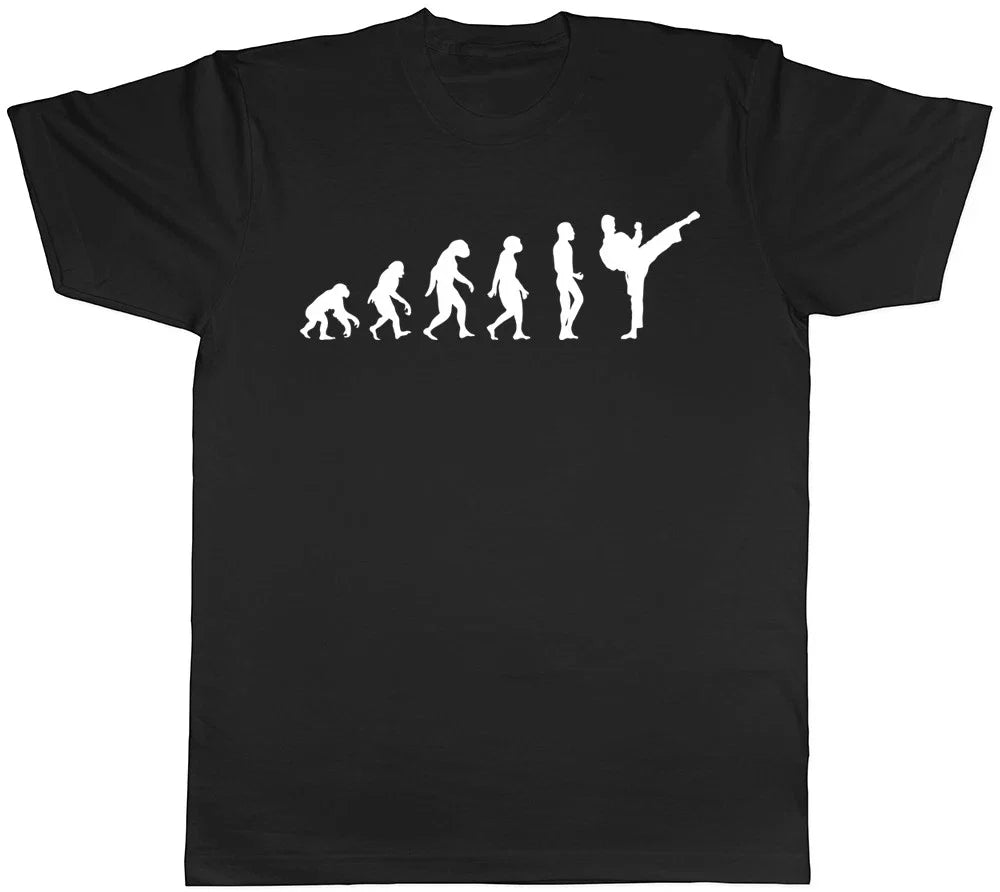 Evolution of Karate Mens Womens Ladies - Adult & Kids T-Shirts, Sweatshirts & Hoodies apparel design preview 1