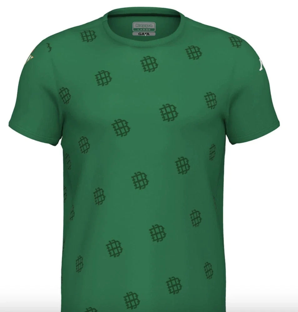 Kappa Real Betis Mens All Over Print Fan Green RRP - Adult & Kids T-Shirts, Sweatshirts & Hoodies apparel design preview 1