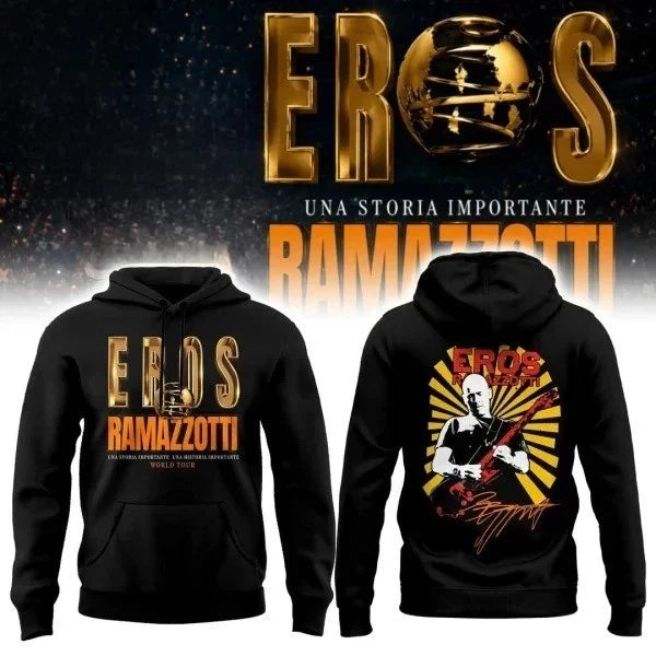 Eros UNA STORIA IMPORTANTE WORLD TOUR 2026 Edition - Adult & Kids T-Shirts, Sweatshirts & Hoodies apparel design preview 1