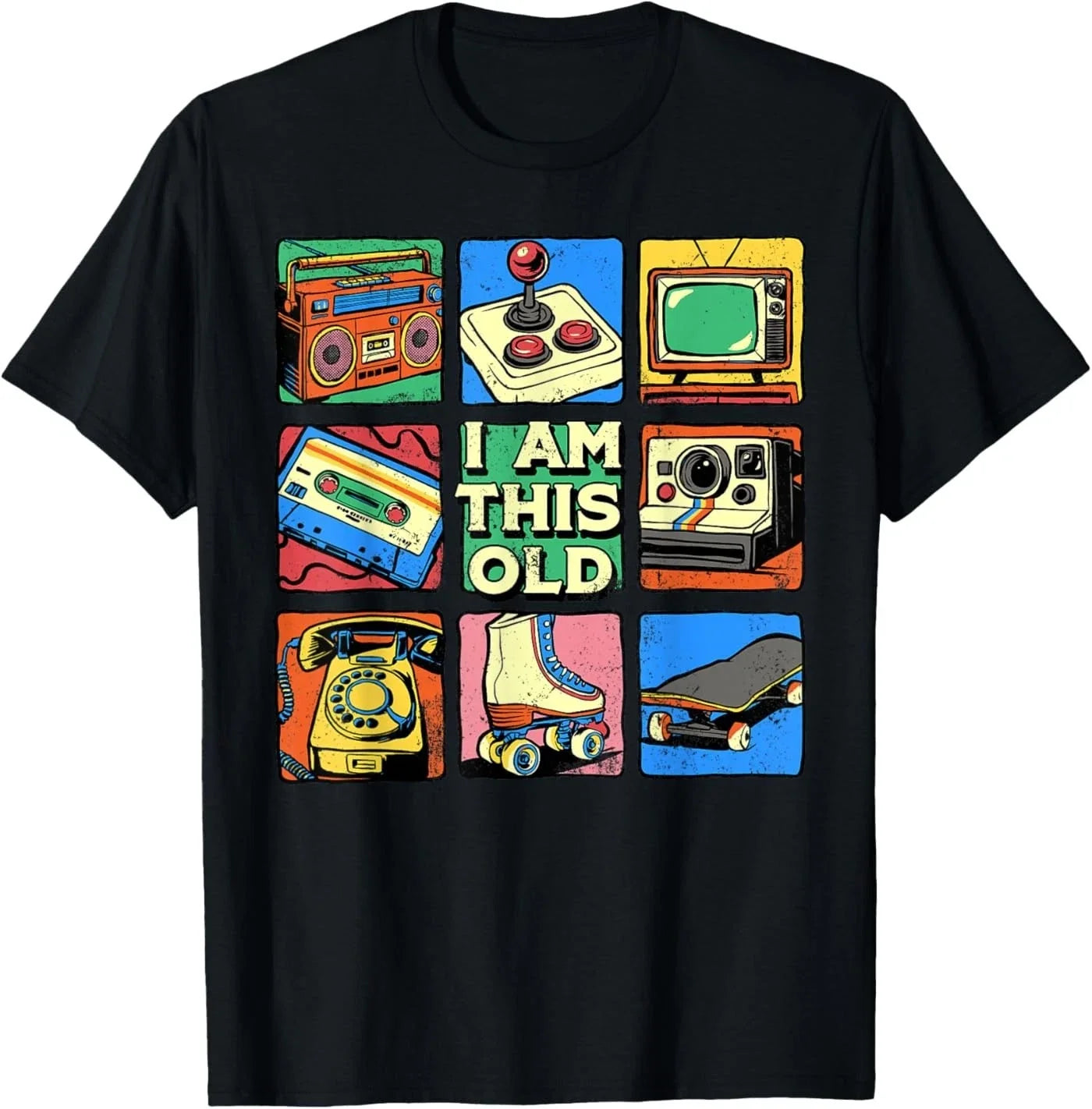 I Am This Old Retro Vintage Nostalgia 80s 90s - Adult & Kids T-Shirts, Sweatshirts & Hoodies apparel design preview 1