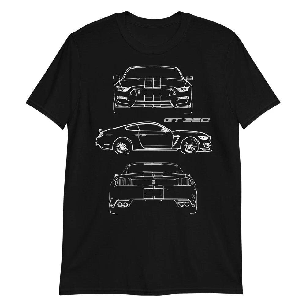 2017 Mustang Shelby GT350 Custom Outline Art Gift - Adult & Kids T-Shirts, Sweatshirts & Hoodies apparel design preview 1