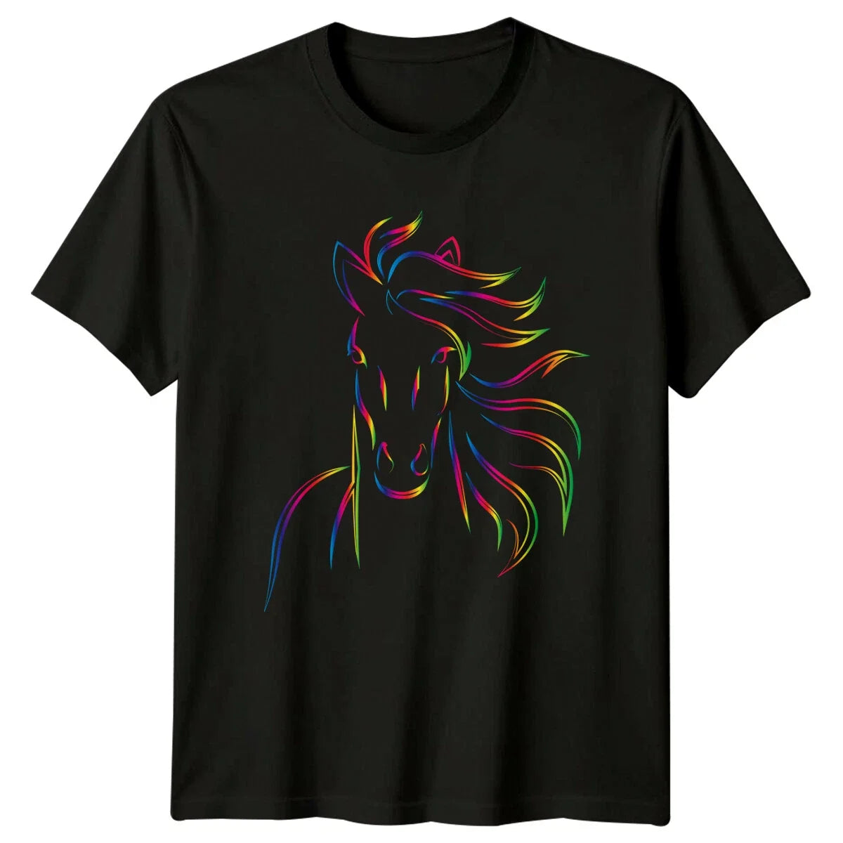 Rainbow Horse Graphic Animals Mens Ladies Top Unisex - Adult & Kids T-Shirts, Sweatshirts & Hoodies apparel design preview 1