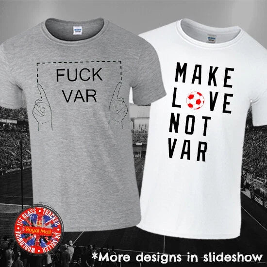 VAR Football Anti-VAR Against Modern Soccer - Adult & Kids T-Shirts, Sweatshirts & Hoodies apparel design preview 1