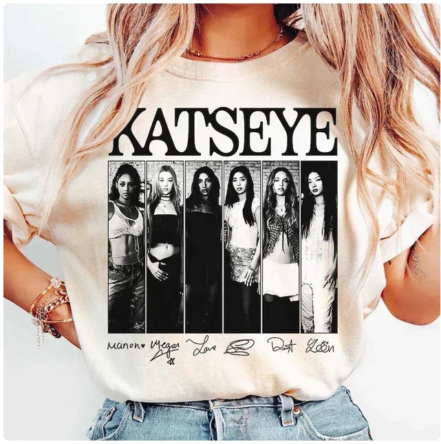 Katseye Music Kpop Graphics Beautiful Chaos Shir - Adult & Kids T-Shirts, Sweatshirts & Hoodies apparel design preview 1