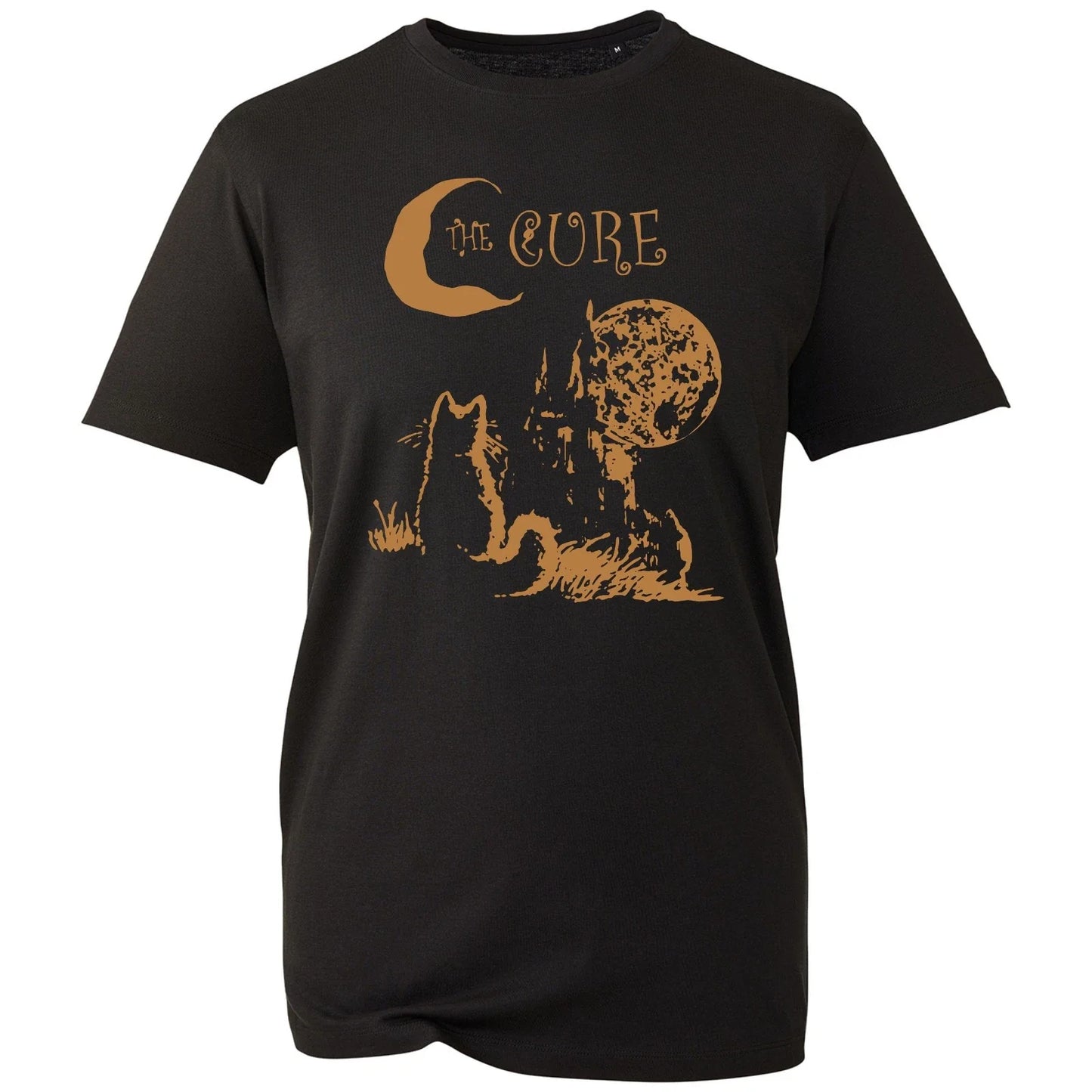 The Cure Gothic Cat Moon Retro Indie Rock UK Band - Adult & Kids T-Shirts, Sweatshirts & Hoodies apparel design preview 1
