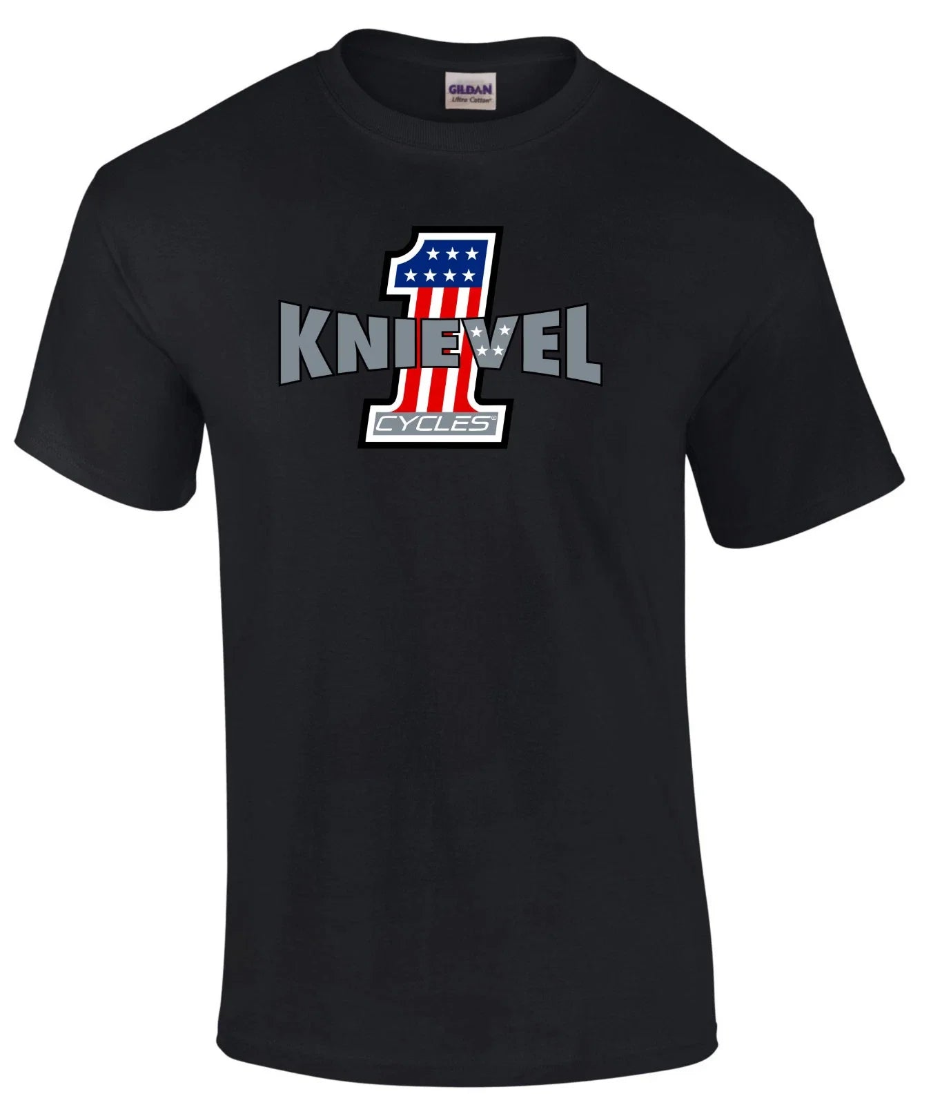Evel Knieval Cycles Style Motorcycle Printed in 6 - Adult & Kids T-Shirts, Sweatshirts & Hoodies apparel design preview 1