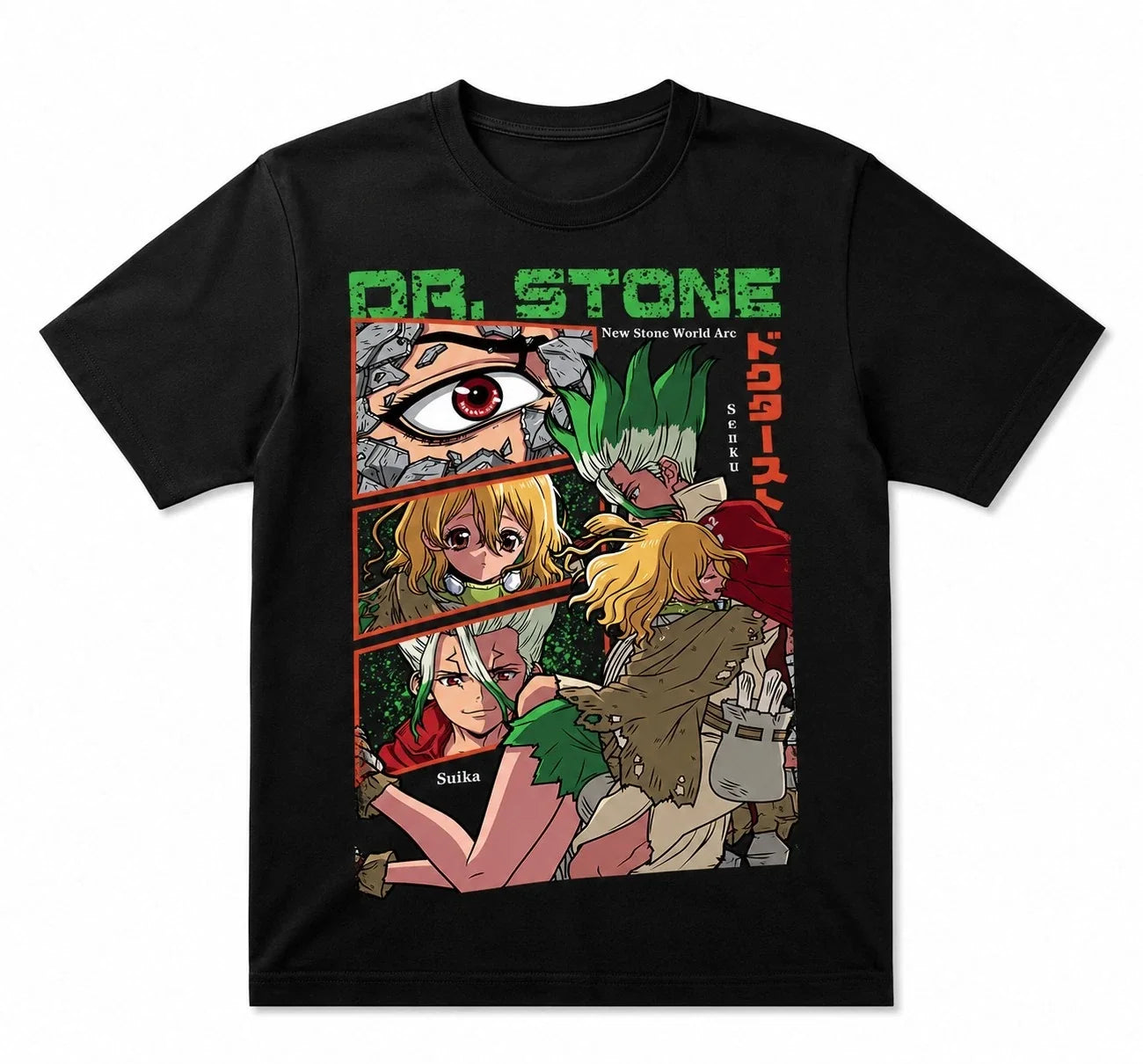 Dr Stone Anime Senku Ishigami Manga Graphic New World - Adult & Kids T-Shirts, Sweatshirts & Hoodies apparel design preview 1