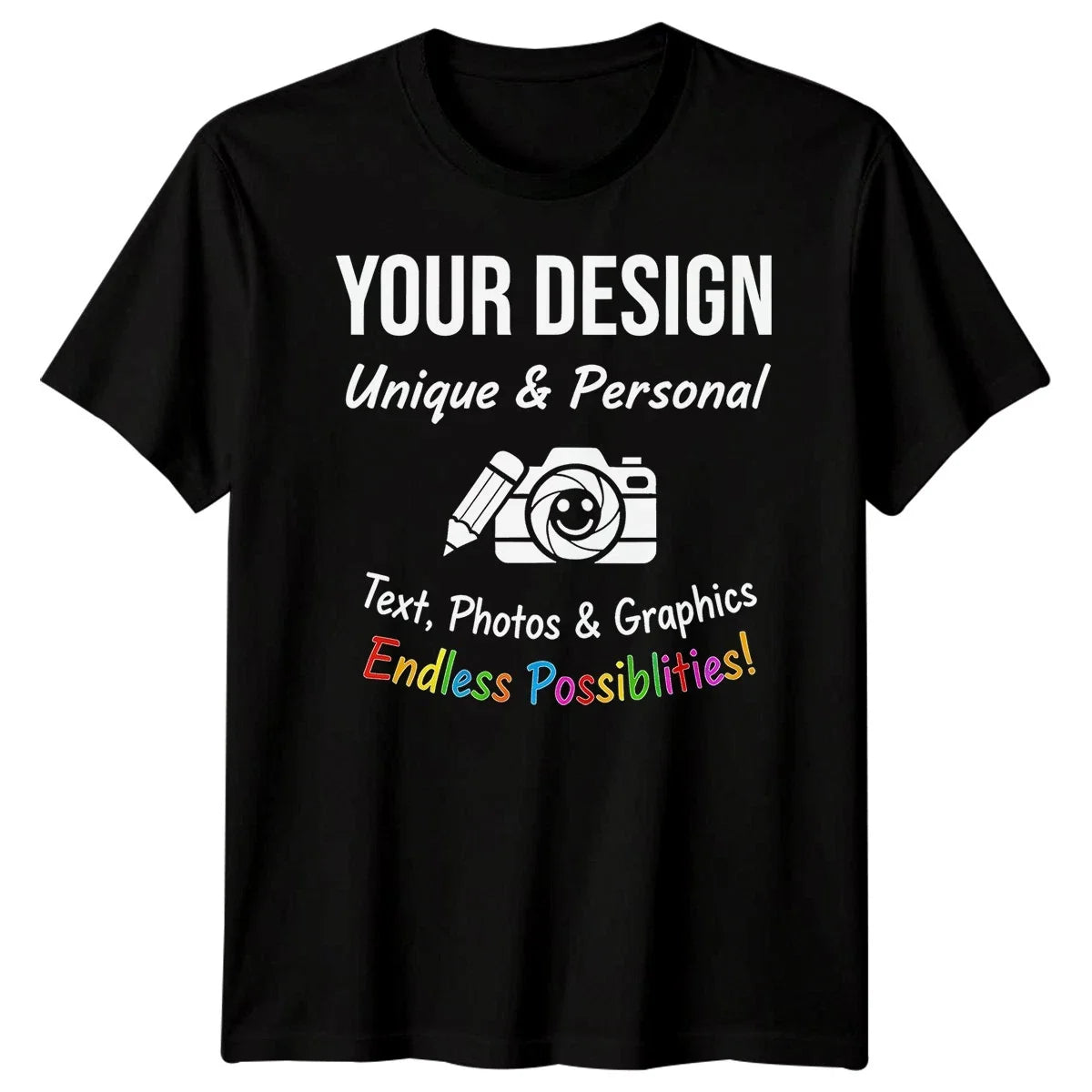 Custom Personalised Design Your Own Text Photo - Adult & Kids T-Shirts, Sweatshirts & Hoodies apparel design preview 1