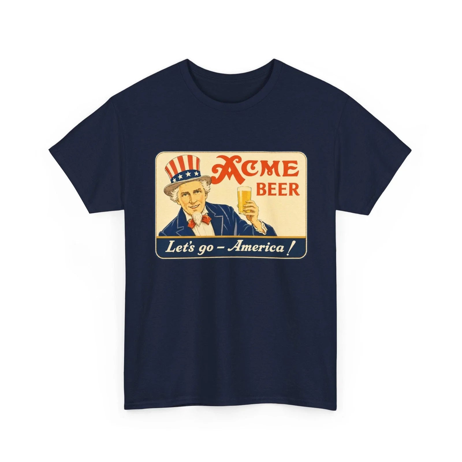 Acme Beer Uncle Sam Let's Go America San Francisco CA - Adult & Kids T-Shirts, Sweatshirts & Hoodies apparel design preview 1