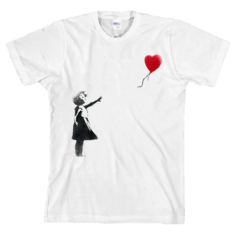 Banksy Graffiti Balloon Girl Heart *ALL SIZES NEW* - Adult & Kids T-Shirts, Sweatshirts & Hoodies apparel design preview 1