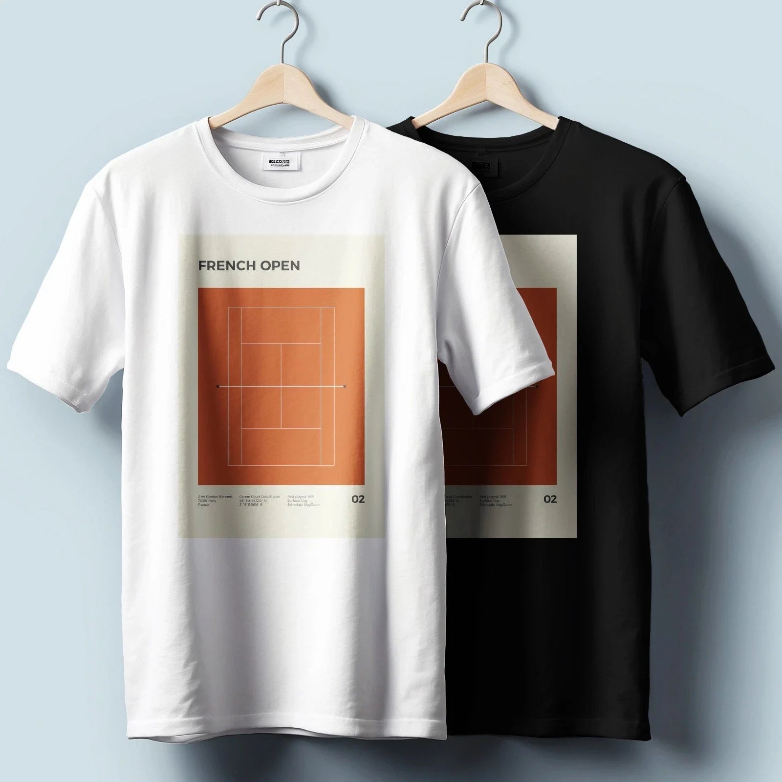 French Open Tennis Court Legacy of Graphic Unisex - Adult & Kids T-Shirts, Sweatshirts & Hoodies apparel design preview 1