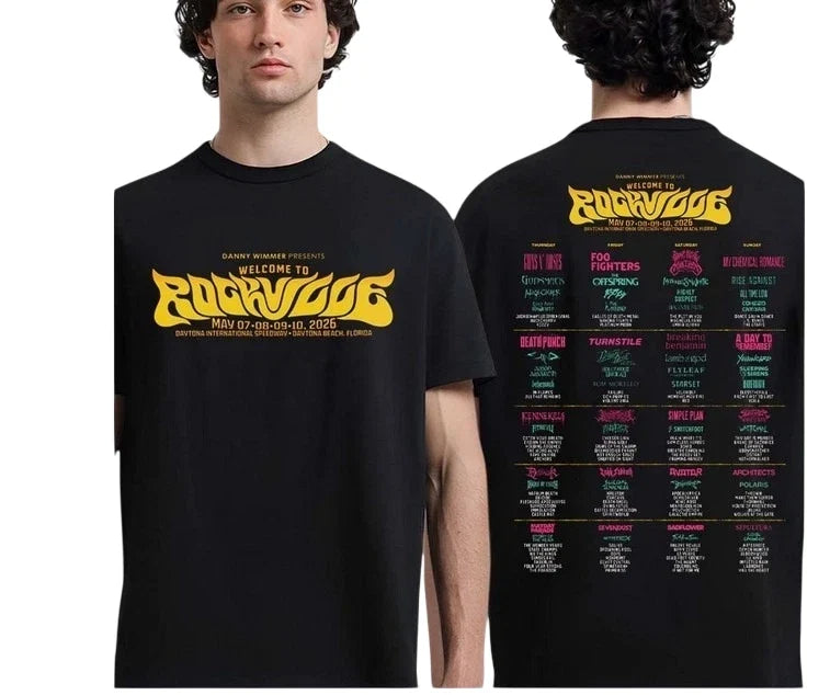 Welcome To Rockville 2026 Full Lineup Daytona Beach - Adult & Kids T-Shirts, Sweatshirts & Hoodies apparel design preview 1
