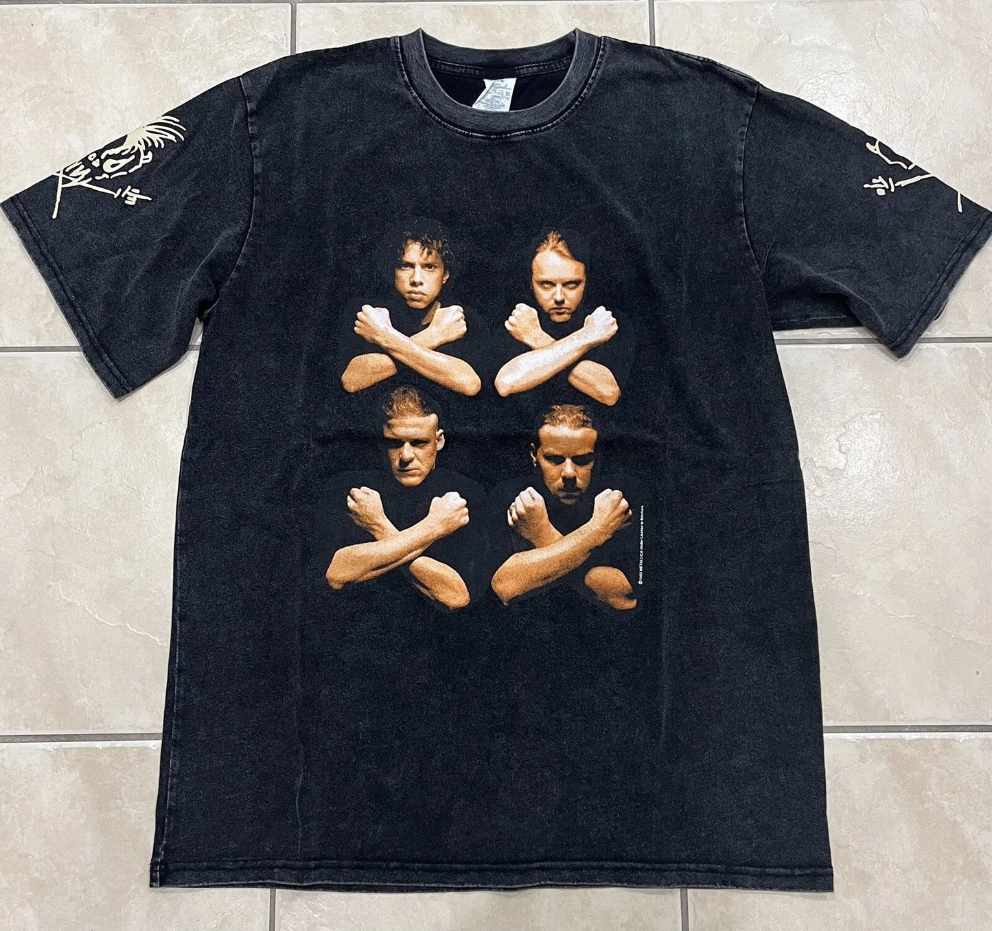 Vtg Metallica Rock Band Sz L Birth School Death - Adult & Kids T-Shirts, Sweatshirts & Hoodies apparel design preview 1