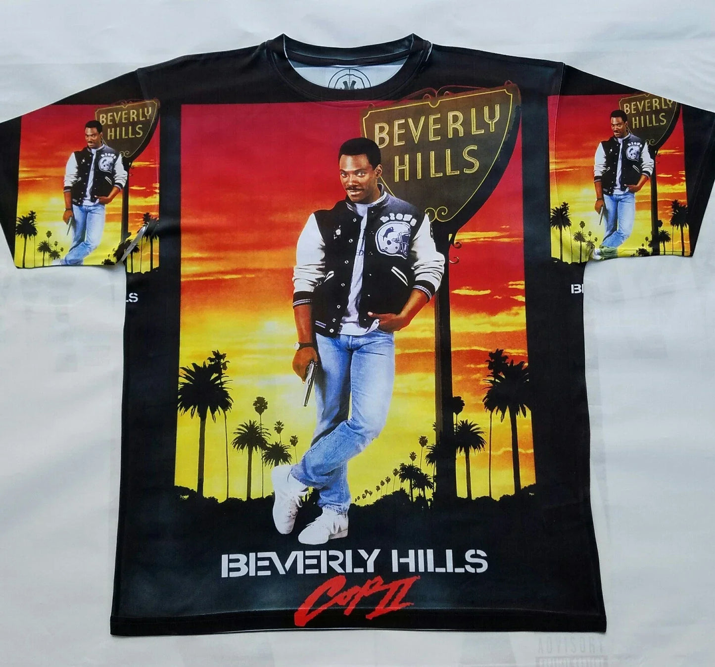 Beverly Hills Cop II T Sublimated cali classic movie - Adult & Kids T-Shirts, Sweatshirts & Hoodies apparel design preview 1