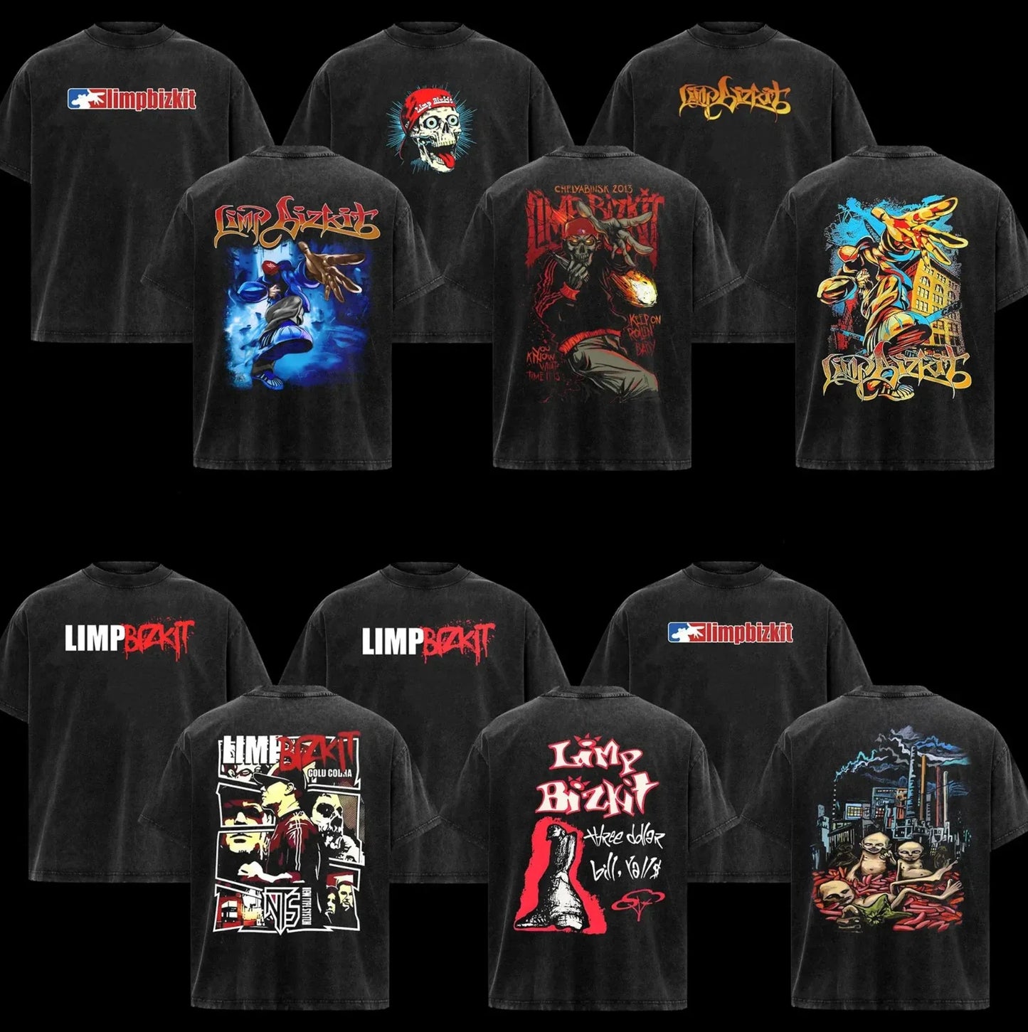 [Collection] Retro Limp Bizkit Rock Band Music - Adult & Kids T-Shirts, Sweatshirts & Hoodies apparel design preview 1