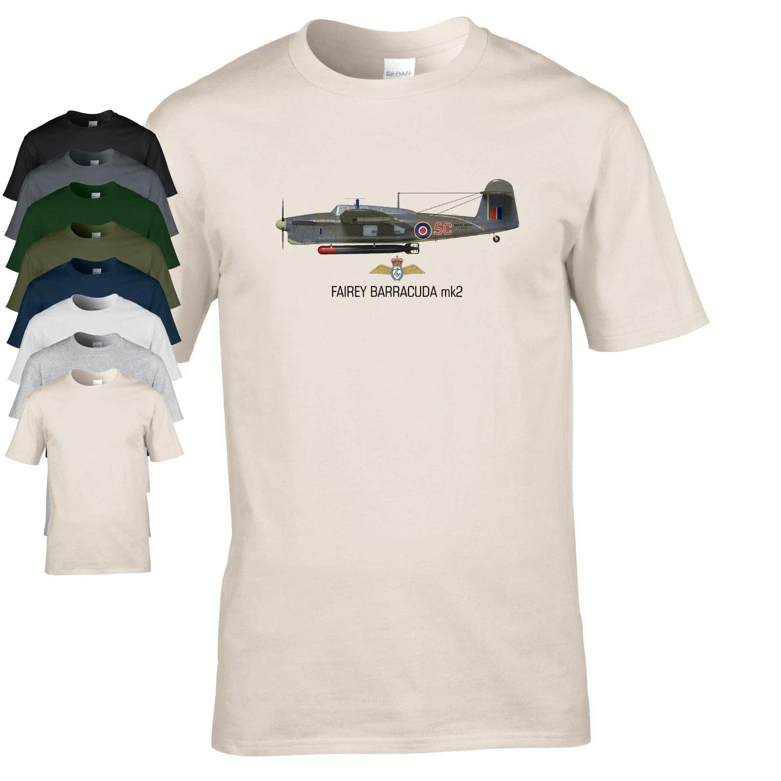 Fairey Barracuda RAF Fleet air arm WW2 fighter - Adult & Kids T-Shirts, Sweatshirts & Hoodies apparel design preview 1