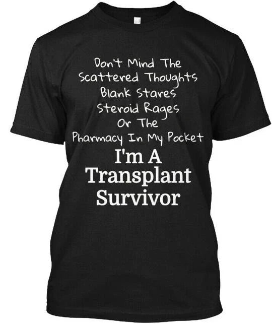 Lung Kidney Heart Transplant Survivor Blank Stares - Adult & Kids T-Shirts, Sweatshirts & Hoodies apparel design preview 1