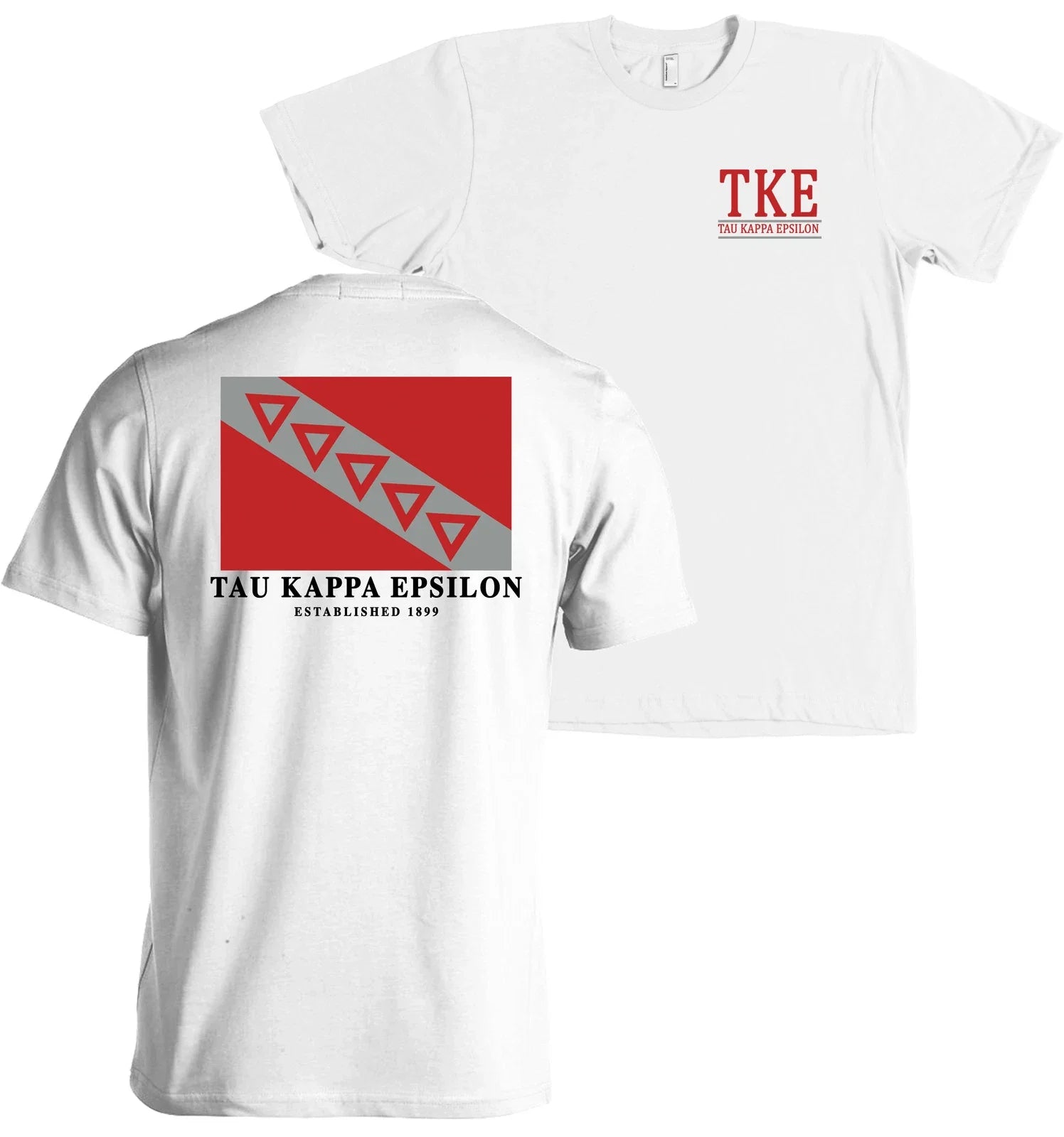 Tau Kappa Epsilon Fraternity Flag Bella Canvas TKE - Adult & Kids T-Shirts, Sweatshirts & Hoodies apparel design preview 1