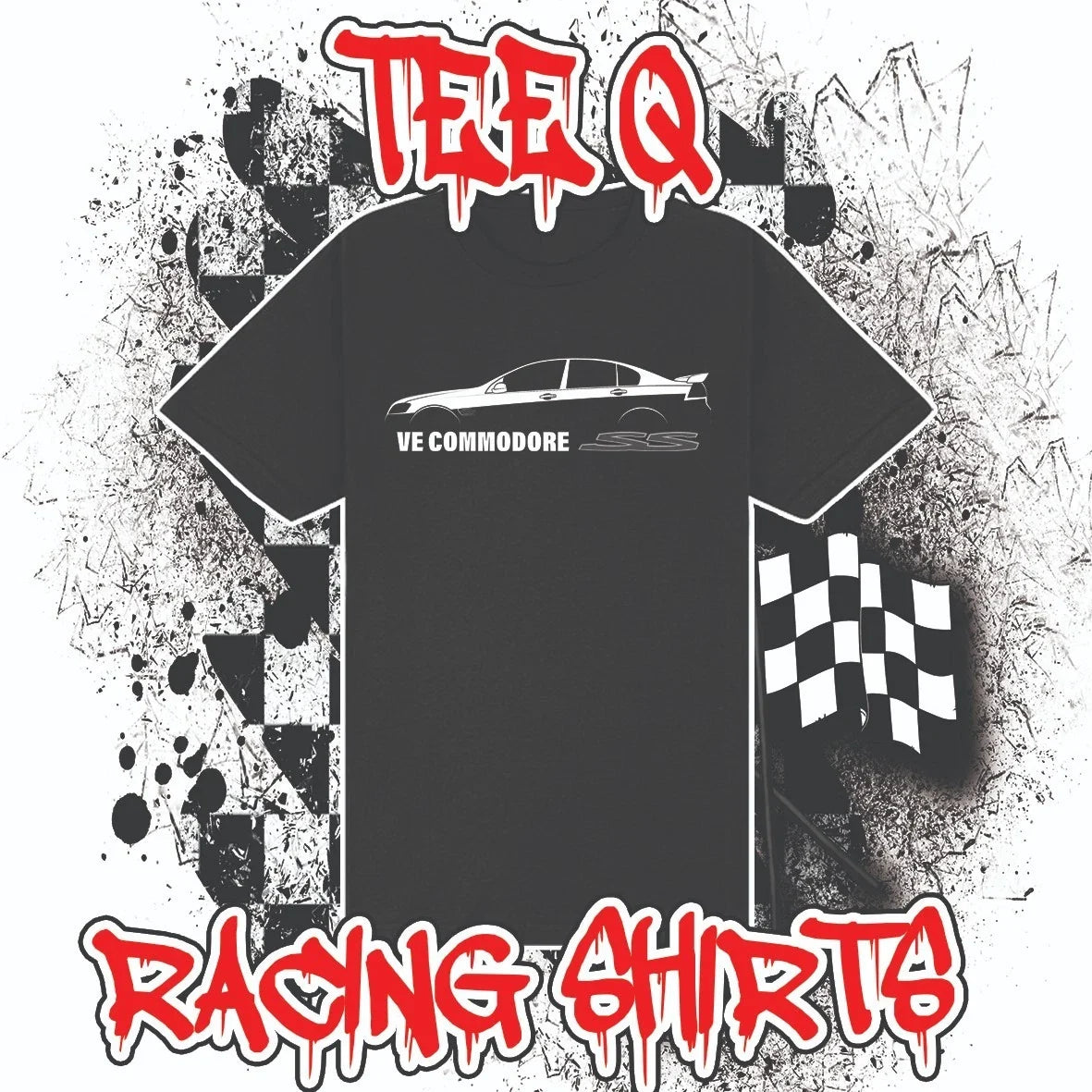 Holden VE SS Commodore Outline Black Premium Gildan - Adult & Kids T-Shirts, Sweatshirts & Hoodies apparel design preview 1