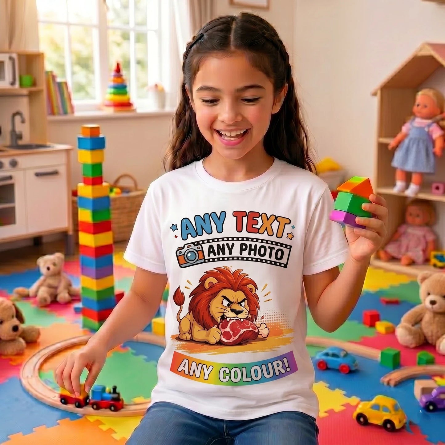 Custom Photo And Text Personalised Picture Print Gift - Adult & Kids T-Shirts, Sweatshirts & Hoodies apparel design preview 1