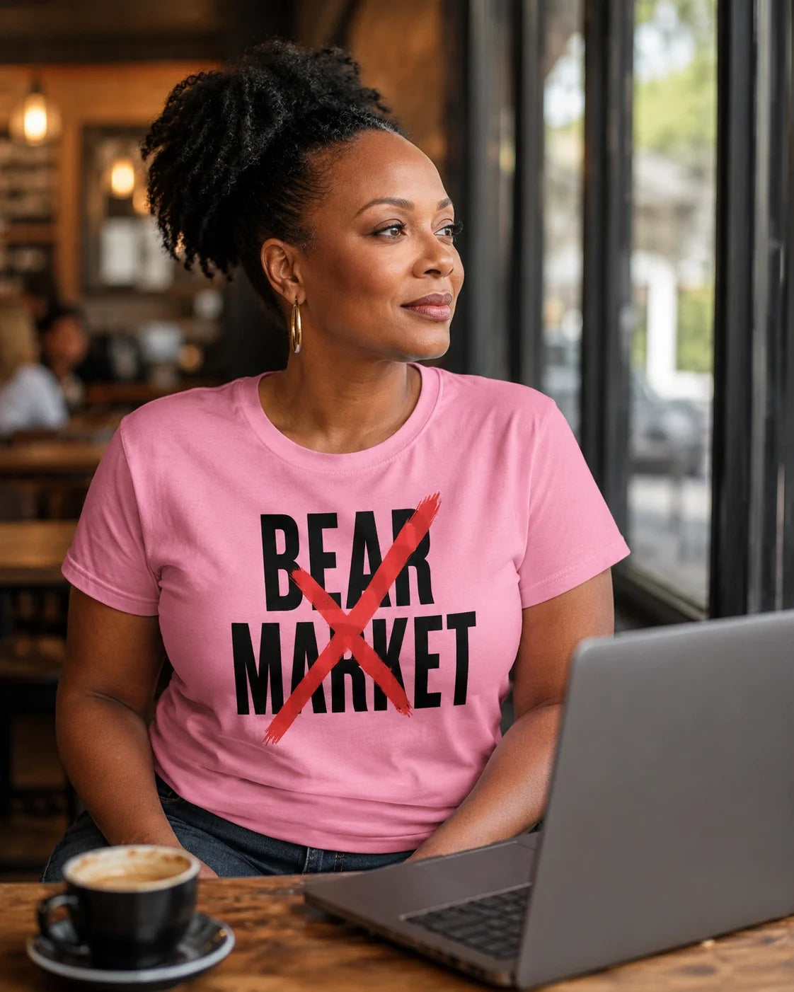Bear Market with Red X Stock Humor Collectible for - Adult & Kids T-Shirts, Sweatshirts & Hoodies apparel design preview 1