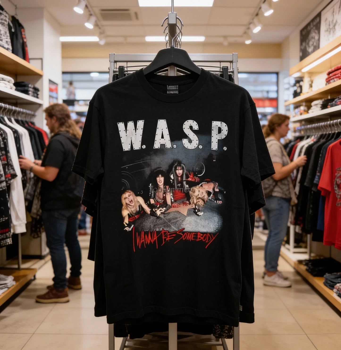 Wasp Band I Wanna Be Somebody Unisex COncert S-5XL - Adult & Kids T-Shirts, Sweatshirts & Hoodies apparel design preview 1