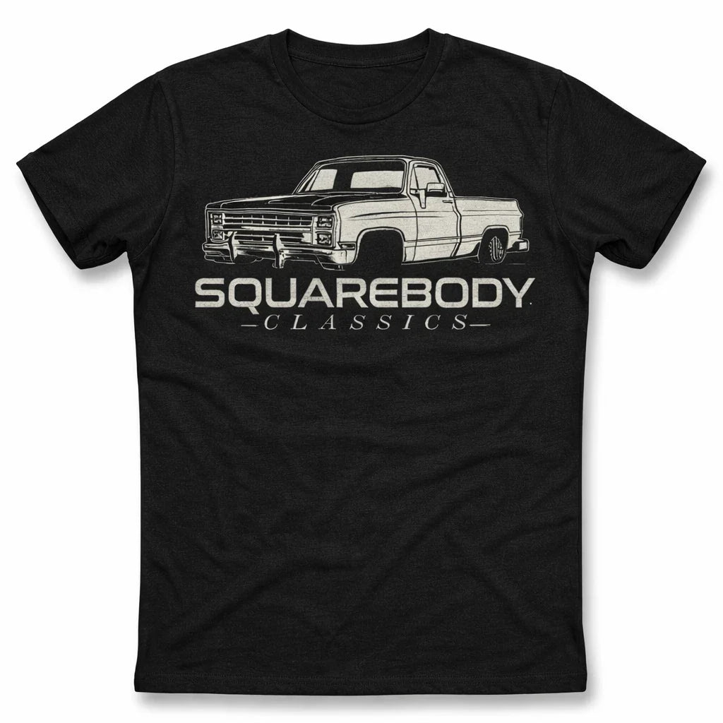 Squarebody Truck Classic Car Graphic Vintage Auto - Adult & Kids T-Shirts, Sweatshirts & Hoodies apparel design preview 1