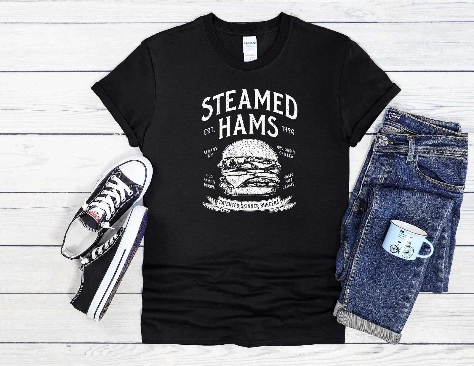 Steamed Hams Vintage Design Men Women Baseball 4235 - Adult & Kids T-Shirts, Sweatshirts & Hoodies apparel design preview 1