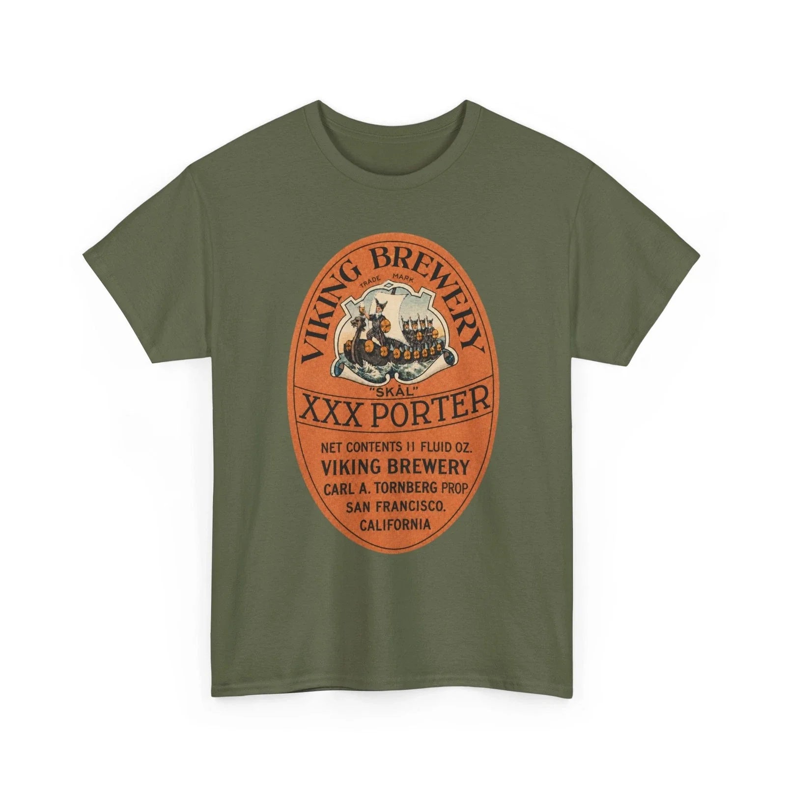 Viking Brewery Skal XXX Porter San Francisco CA - Adult & Kids T-Shirts, Sweatshirts & Hoodies apparel design preview 1