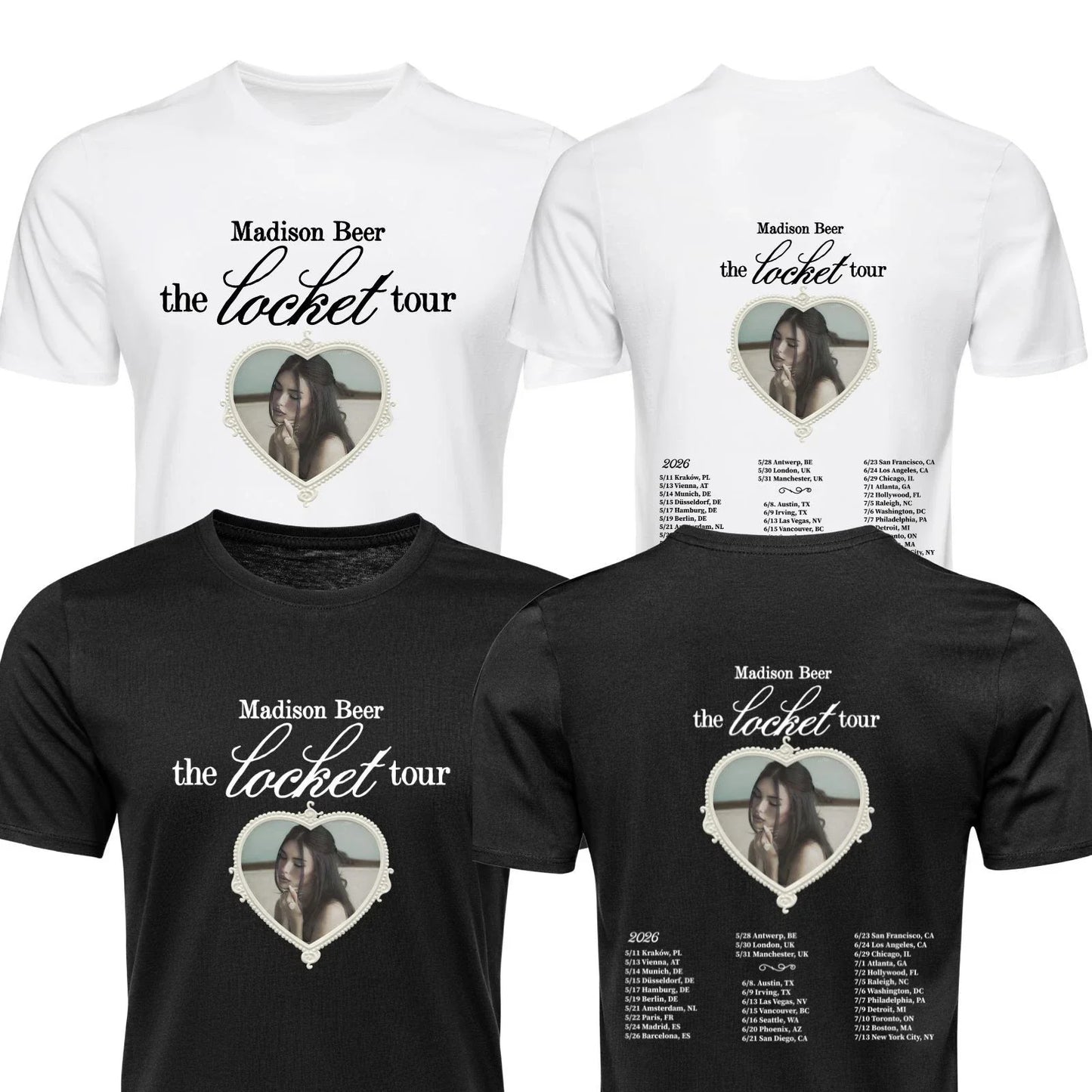 Madison Beer The Locket Tour Music Inspired Unisex - Adult & Kids T-Shirts, Sweatshirts & Hoodies apparel design preview 1