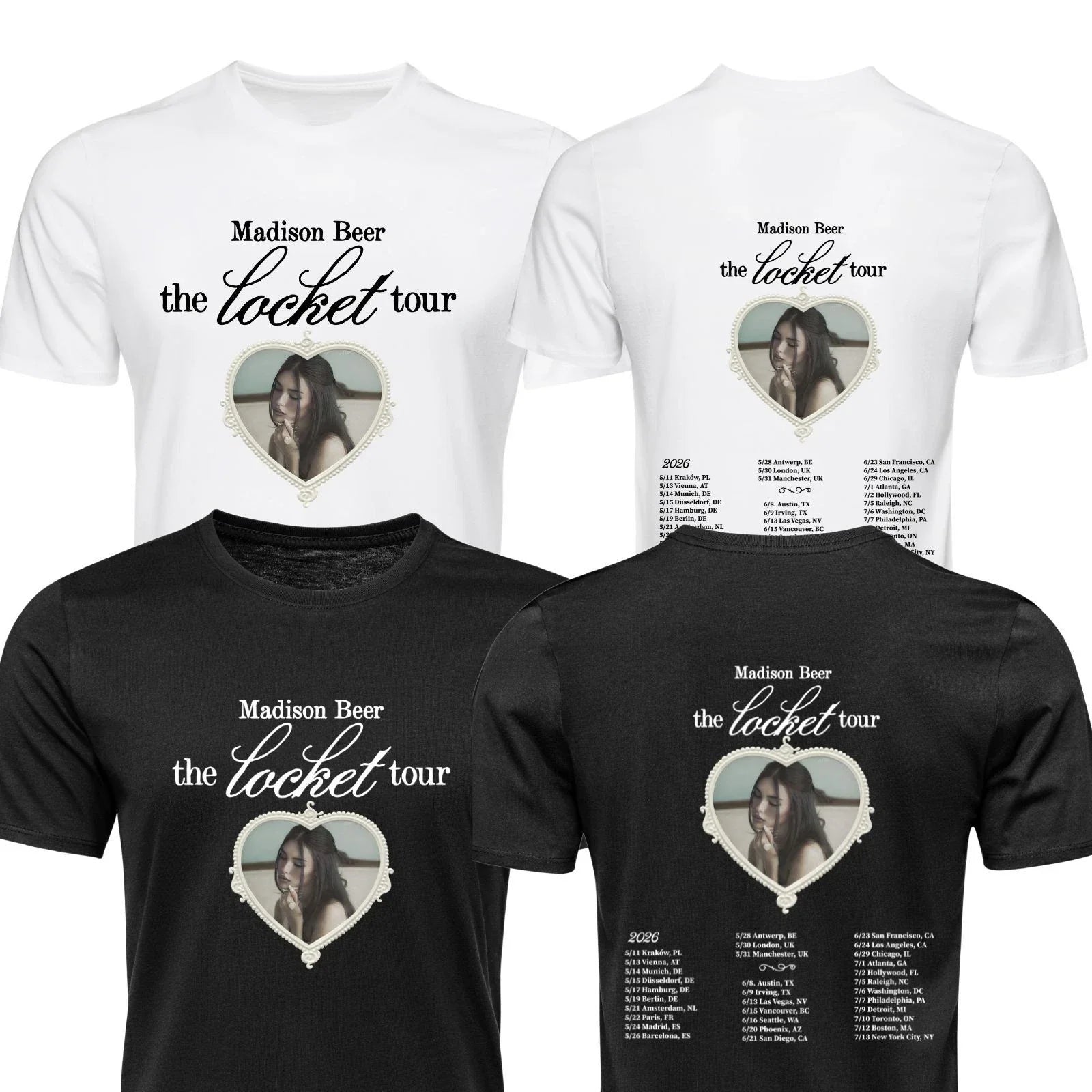 Madison Beer The Locket Tour Music Inspired Unisex - Adult & Kids T-Shirts, Sweatshirts & Hoodies apparel design preview 1