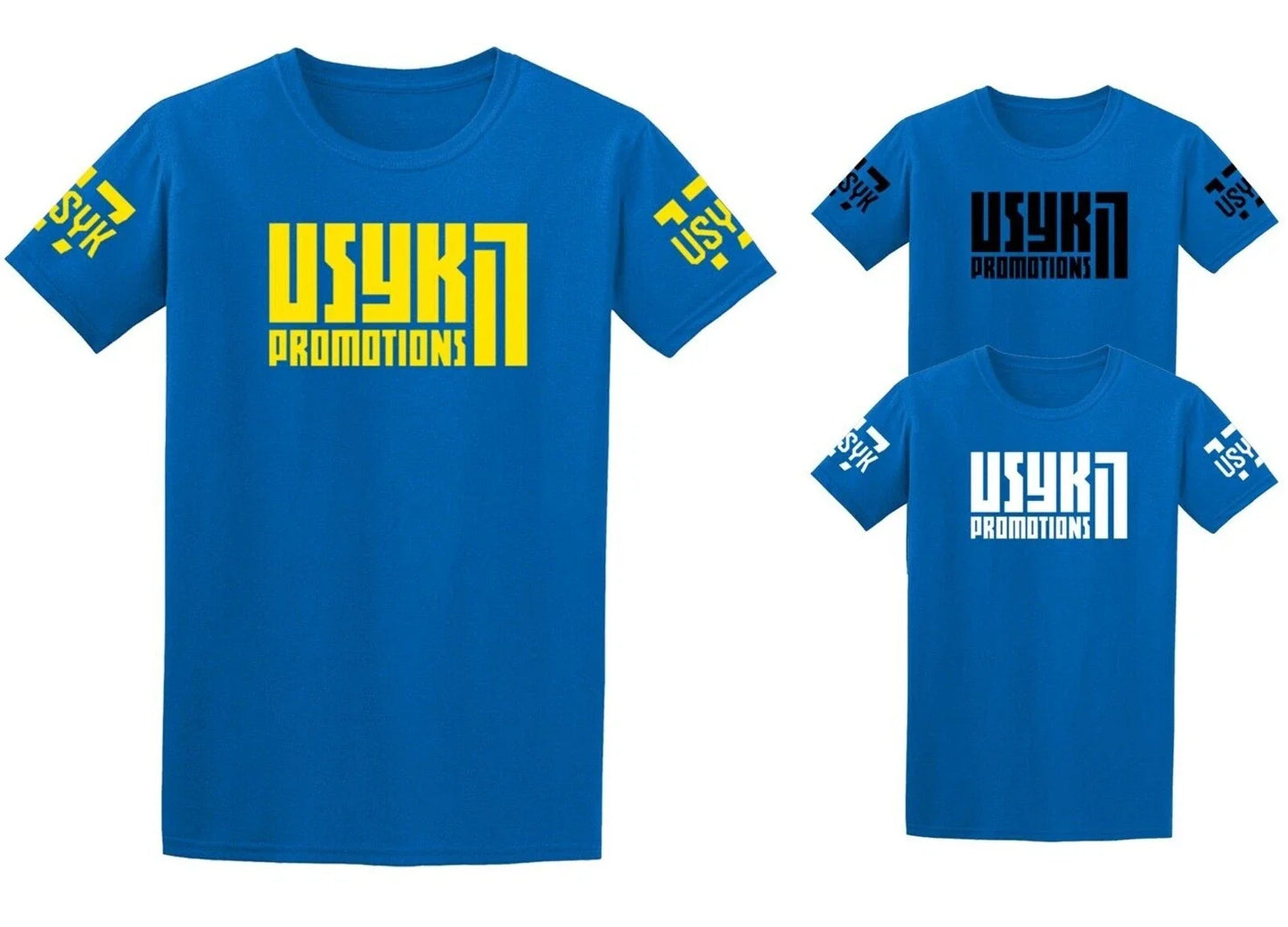 Oleksandr Usyk Royal Blue Sizes S M L XL 2XL - Adult & Kids T-Shirts, Sweatshirts & Hoodies apparel design preview 1