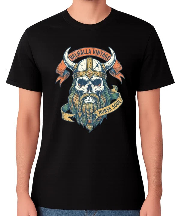 Viking Skull Valhalla Norse Soul Nordic Warrior - Adult & Kids T-Shirts, Sweatshirts & Hoodies apparel design preview 1