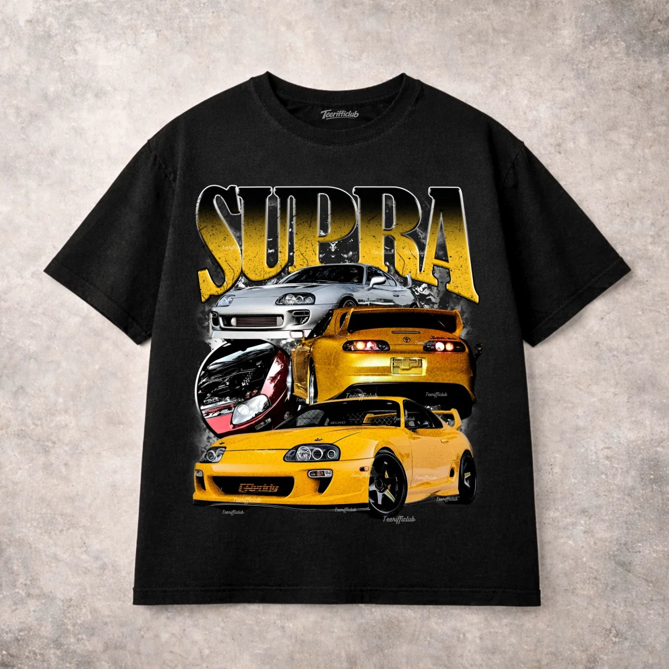 Toyota Supra JDM Sports Car Turbo MK4 Street Racing - Adult & Kids T-Shirts, Sweatshirts & Hoodies apparel design preview 1