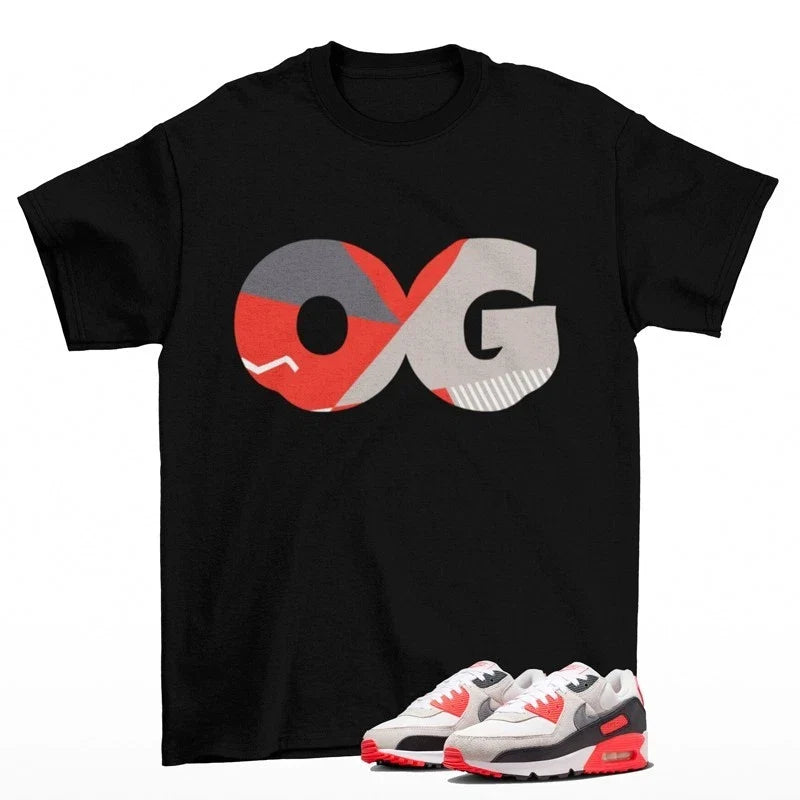 OG Sneaker Black to Match Max 90 Infrared IU1055-100 - Adult & Kids T-Shirts, Sweatshirts & Hoodies apparel design preview 1
